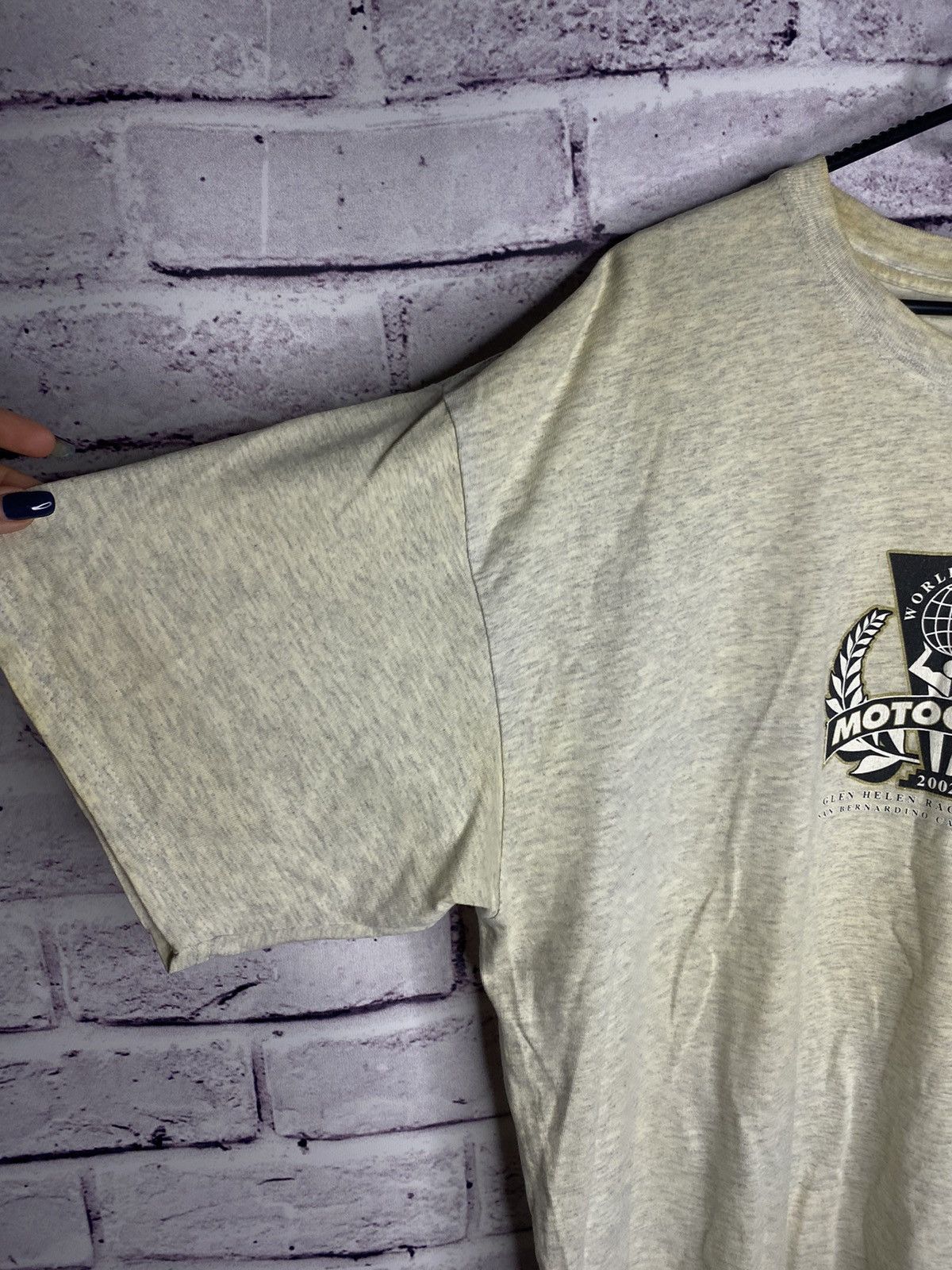 Vintage Motocross 2002 World Cup Overprint Logo Distressed Tee Size US XL / EU 56 / 4 - 11 Thumbnail