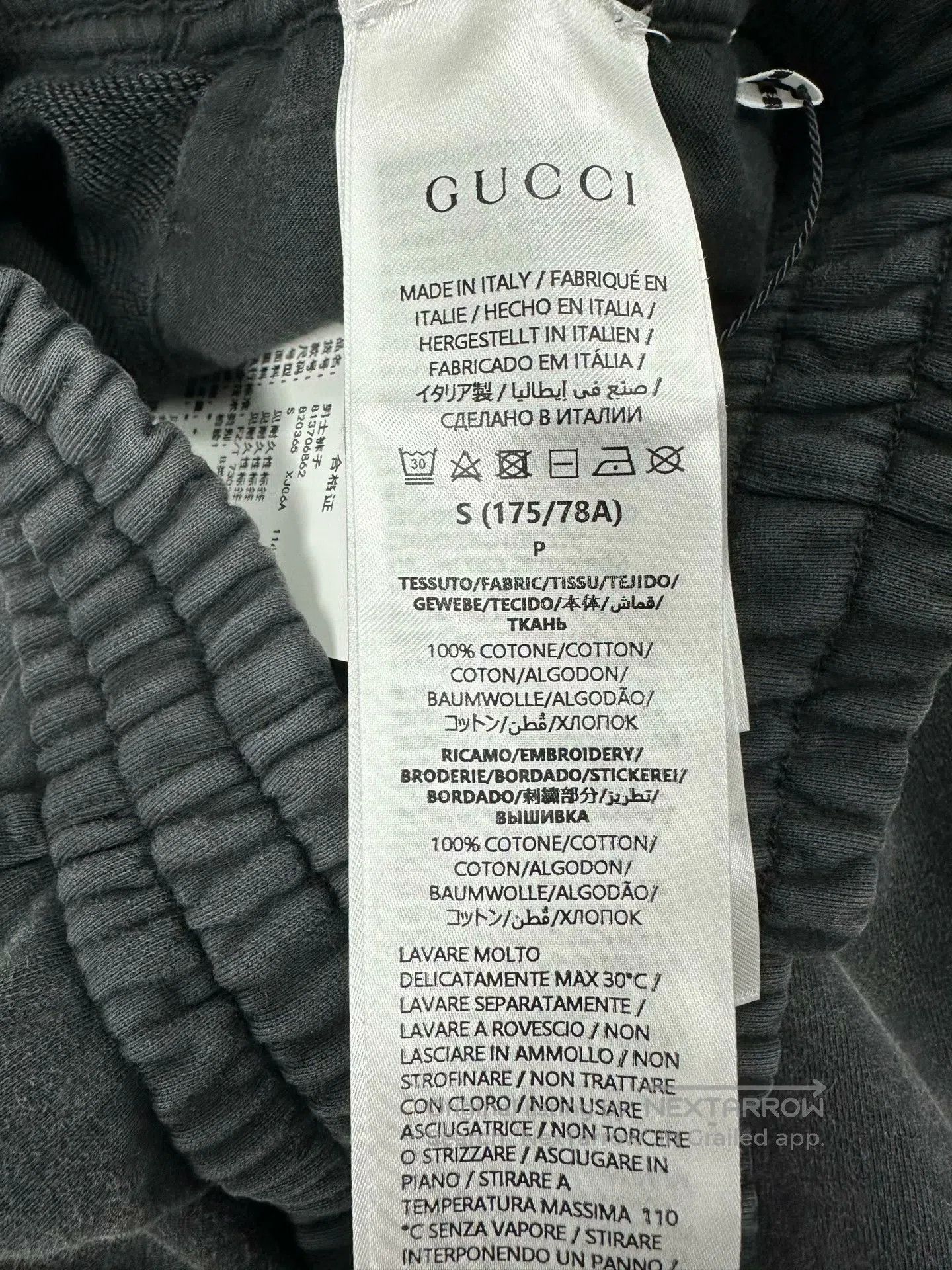 Gucci Guicci size S Gray Embroidered Logo Casual Pants| Size US 27 - 6 Thumbnail
