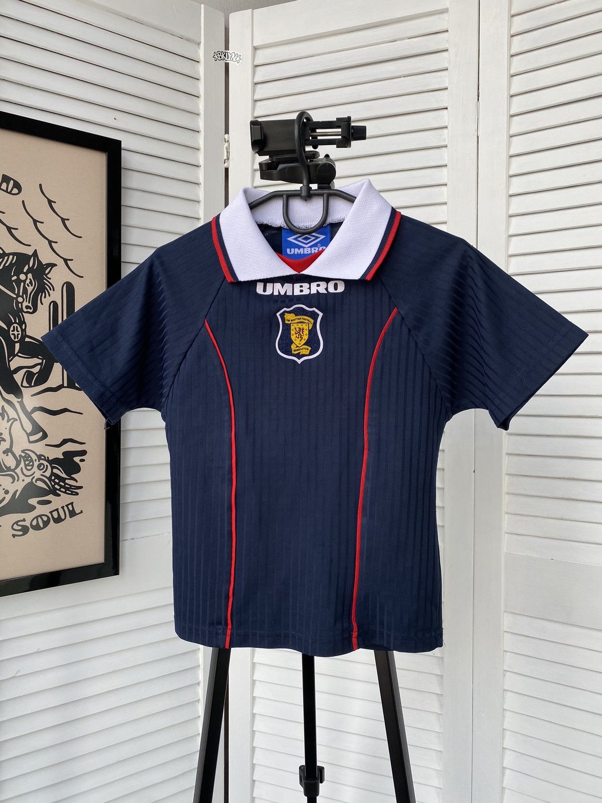 Umbro × Vintage Vintage Umbro Scottish FA Football Kids Soccer Tee Shirt Size US XXS / EU 40 - 1 Thumbnail
