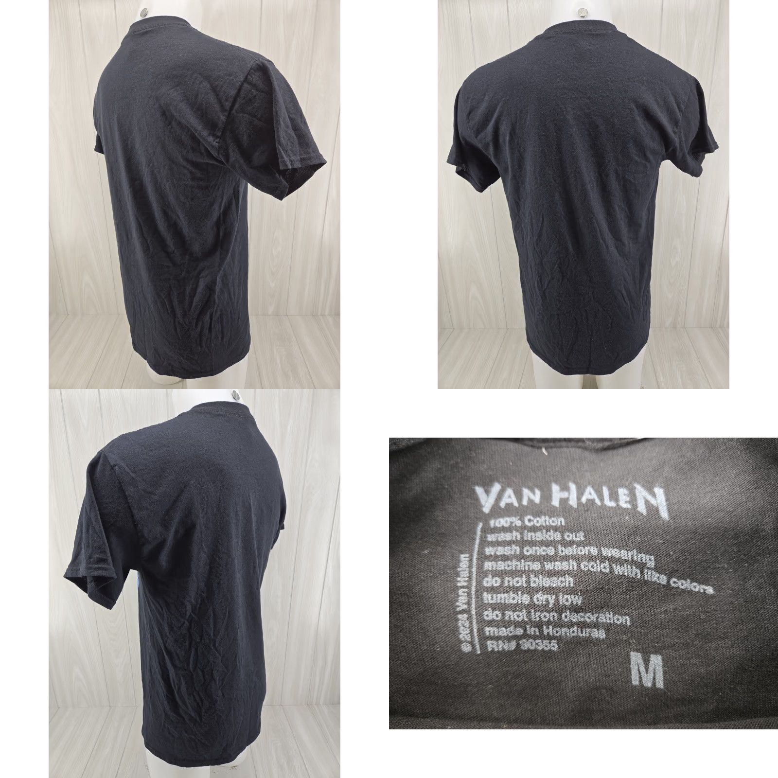 Etro VINTAGE Van Halen Racing 84 T-Shirt Black Retro Size Medium Men Short Sleeve Cotton Graphic Print 90s Band Music Retro Size US M / EU 48-50 / 2 - 8 Thumbnail