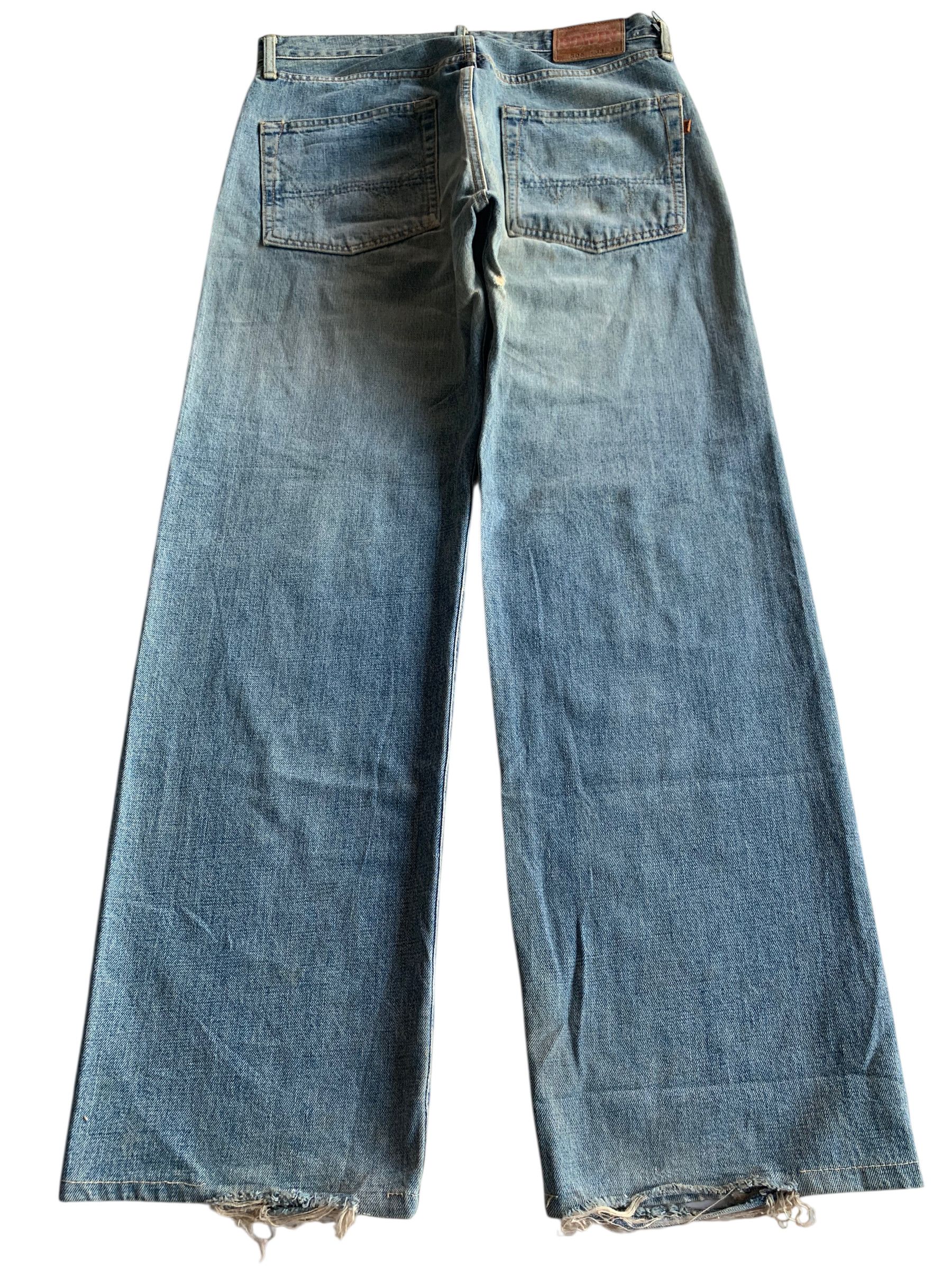 Kapital VINTAGE EDWIN 505 SELVEDGE BAGGY FADED DISTRESSED DENIM Size US 33 - 4 Thumbnail