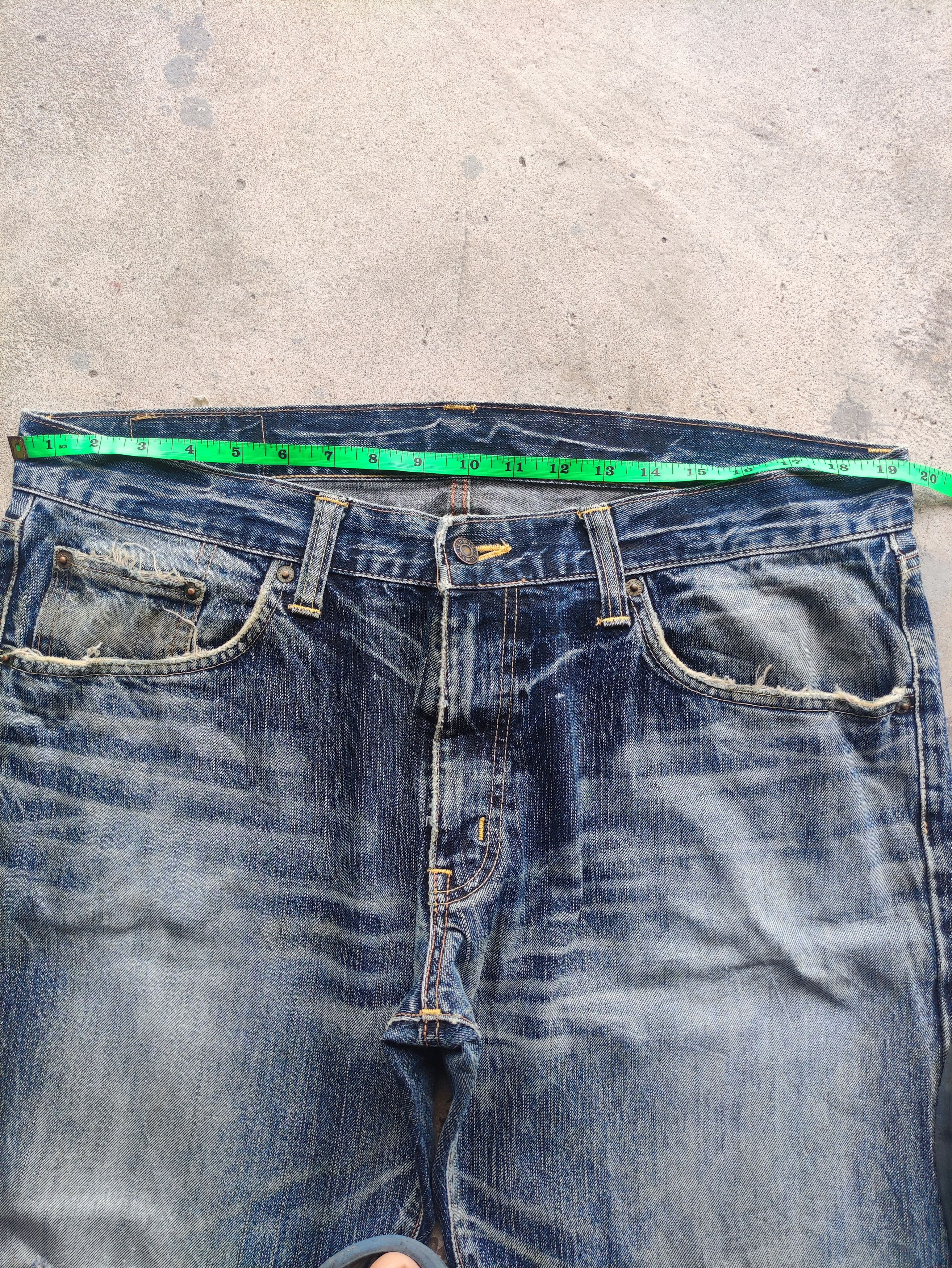 Edwin Vintage Edwin Brand Faded Distressed Ripped Denim Pants Size US 40 / EU 56 - 6 Thumbnail