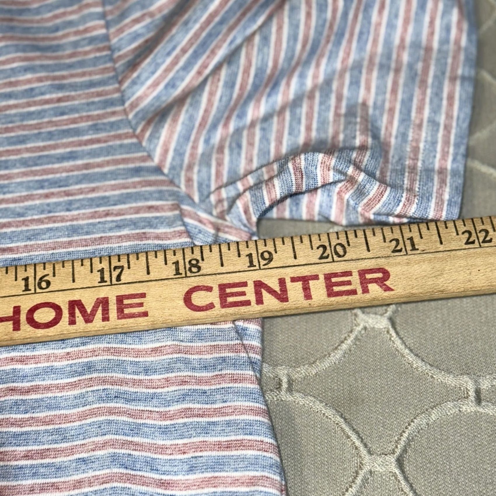 Faherty Faherty Polo Shirt Mens M Blue Red Striped Pima Cotton Modal Knit Stretch Shirt Polo Mens Size US M / EU 48-50 / 2 - 6 Thumbnail