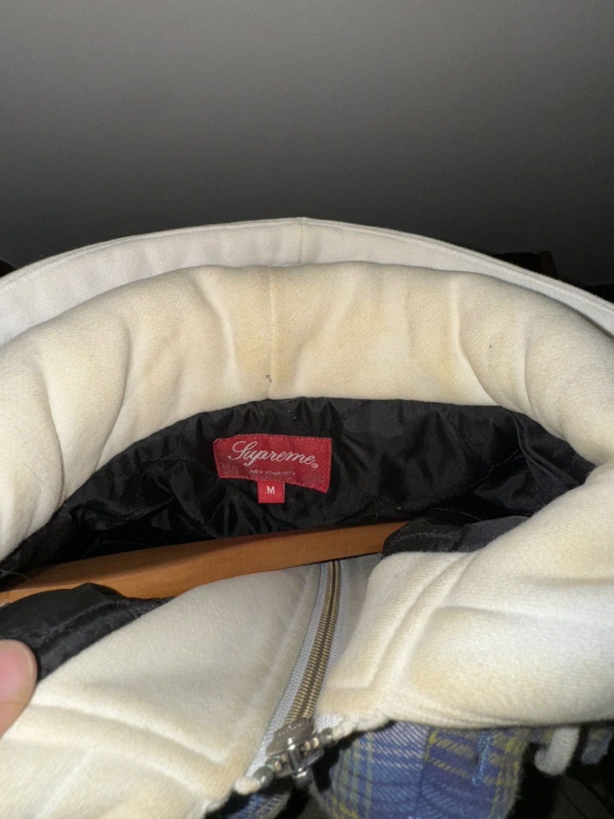 Supreme Supreme FW21 Quilted Lined Hooded Zip Flannel Size US M / EU 48-50 / 2 - 5 Thumbnail