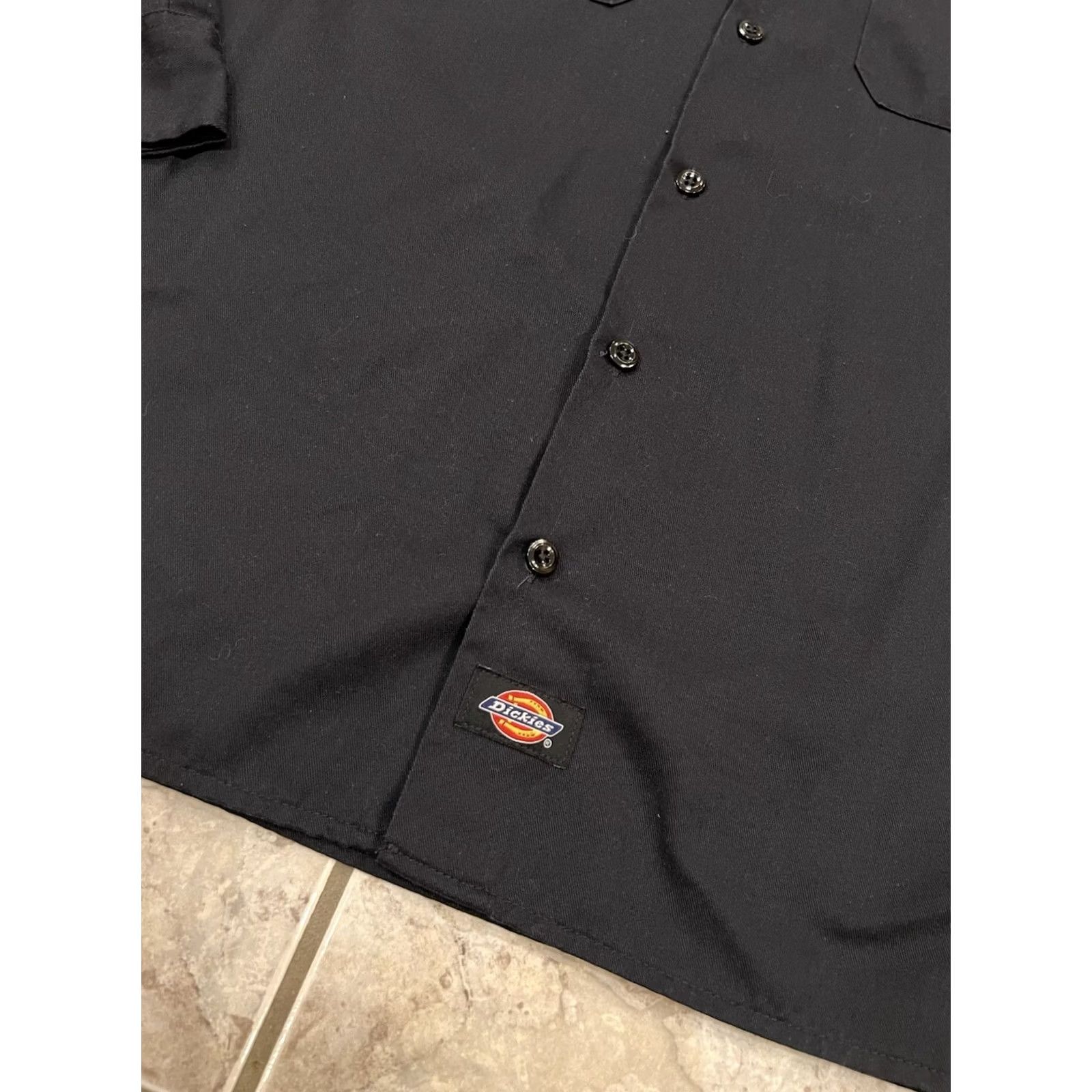 Dickies Dickies Black Long Sleeve Shirt Mens L Twill Work Shirt Uniform Mechanic Size US L / EU 52-54 / 3 - 3 Thumbnail