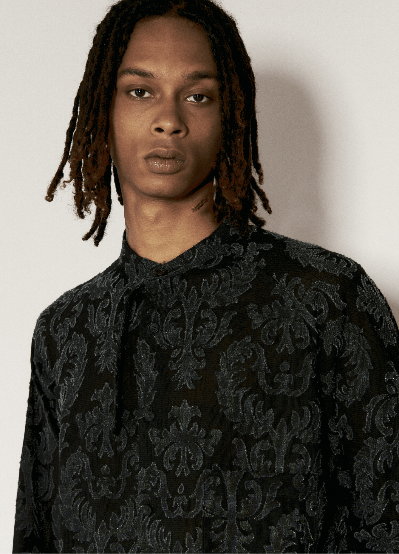 Yohji Yamamoto Yohji Yamamoto Pour Homme - India Pattern Shirt Blouse Size US L / EU 52-54 / 3 - 6 Thumbnail