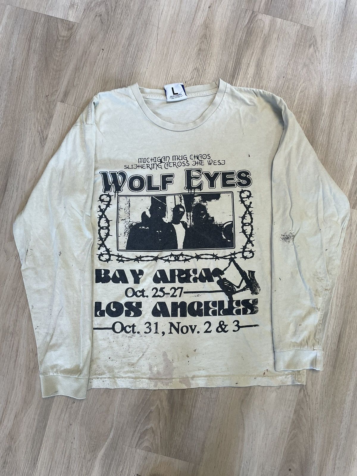 Online Ceramics Online Ceramics Thrashed Wolf Eyes Longsleeve | Grailed