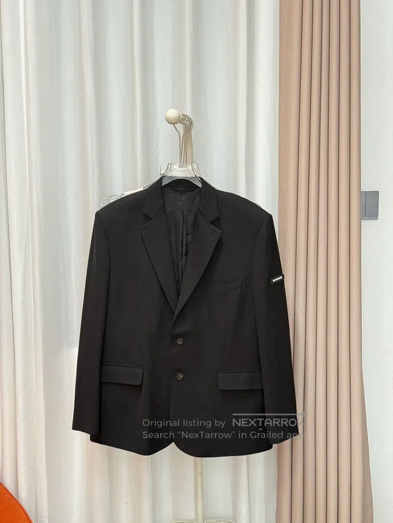 Balenciaga Balenciaga Black Blazer Jacket Size US S / EU 44-46 / 1 - 1 Thumbnail