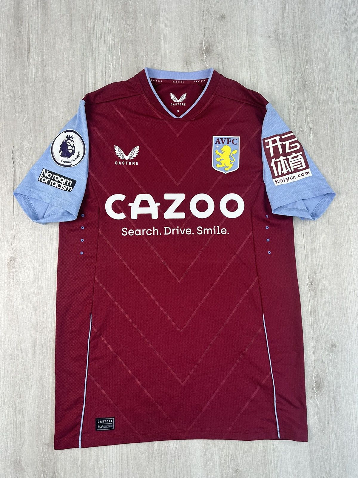 Castore × Vintage Signed Aston Villa FC 2022/23 J.RAMSEY Home Pro Top Jersey Size US S / EU 44-46 / 1 - 3 Thumbnail
