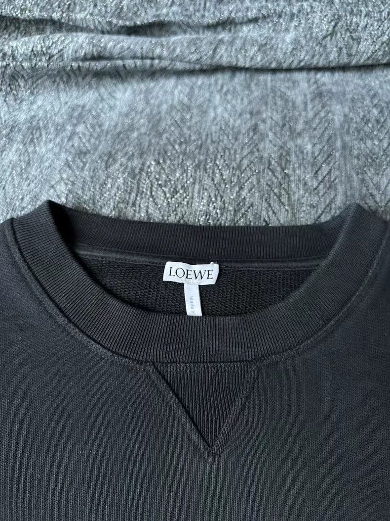 Loewe LOEWE Black embroidered hoodie Size L / US 10 / IT 46 - 3 Thumbnail
