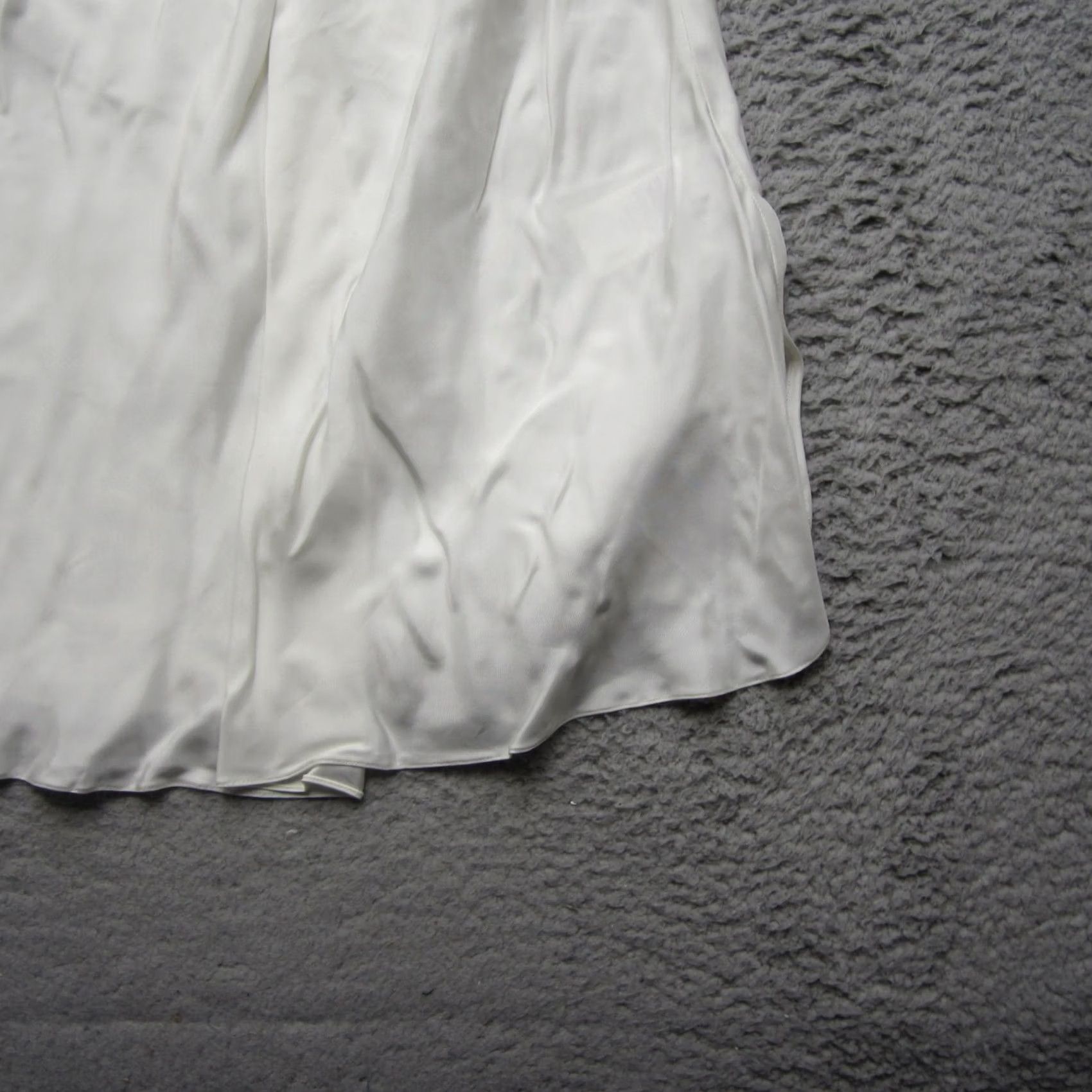 Ralph Lauren Purple Label Ralph Lauren Purple Label Blouse Women 14 White Sleeveless Satin Casual Size XL / US 12-14 / IT 48-50 - 3 Thumbnail