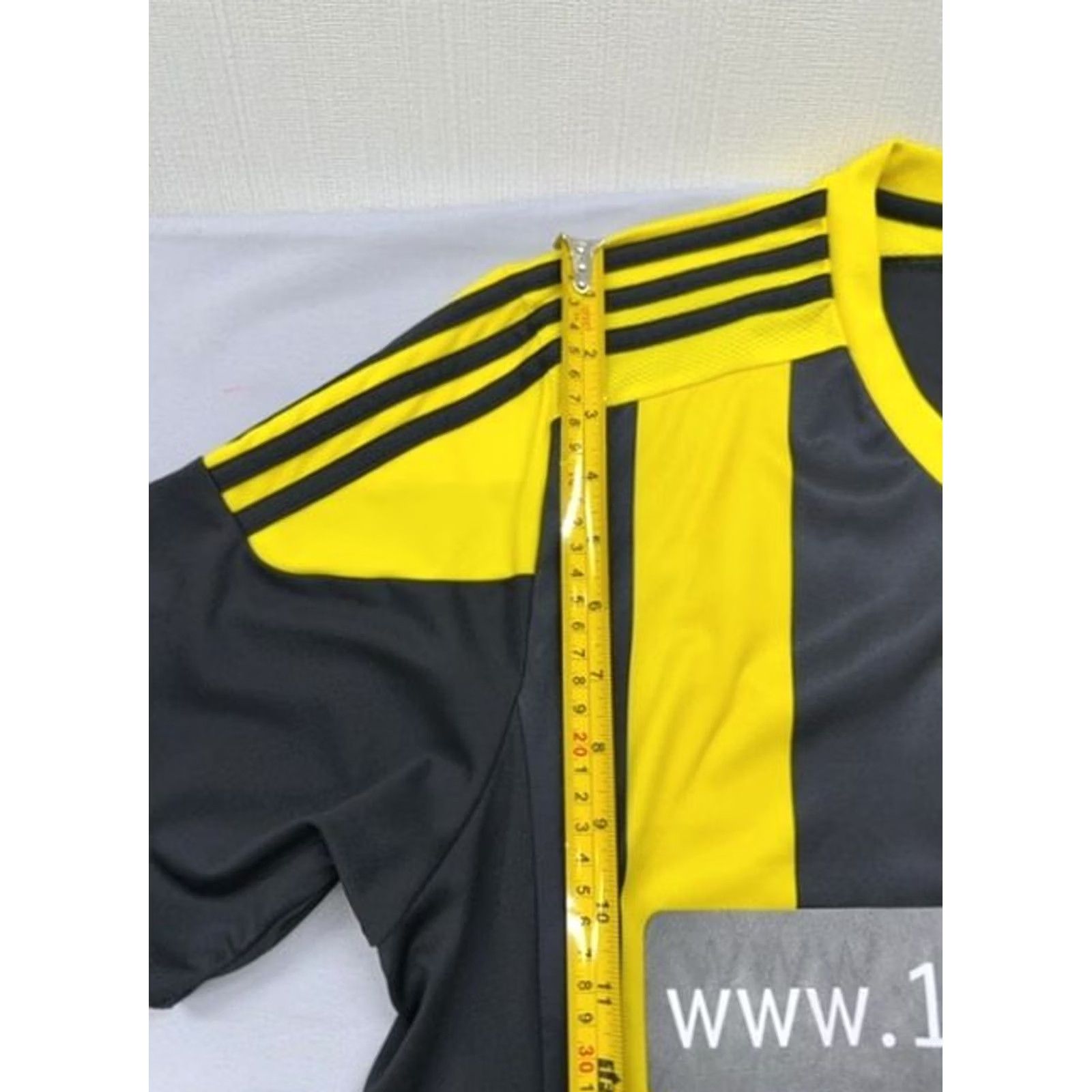 Adidas Adidas Jersey Men's Black Yellow Striped Soccer Climacool L Size US L / EU 52-54 / 3 - 6 Thumbnail