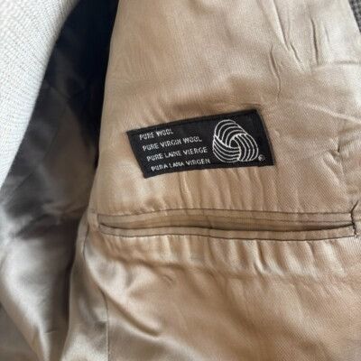 Ralph Lauren Polo University Club Ralph Lauren Wool Blazer Houndstooth Br Size 44R - 5 Thumbnail