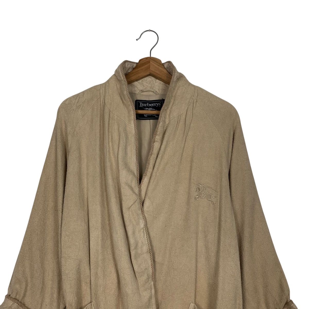 Burberry Vintage 90’s BURBERRYS Embroidery Logo Silk Robes #3561-C163 Size M / US 6-8 / IT 42-44 - 2 Thumbnail