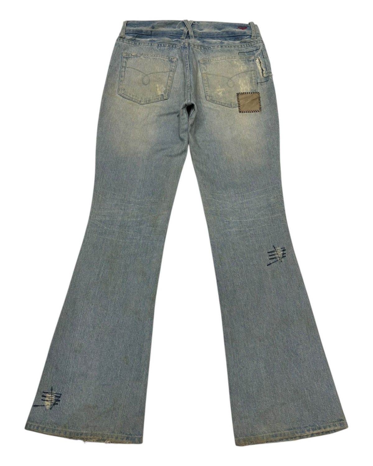 Japanese Brand × Kapital × Undercover Vintage Hippie Flare Jeans Bootcut Distressed Patchwork Roxy Size 30" / US 8 / IT 44 - 2 Thumbnail