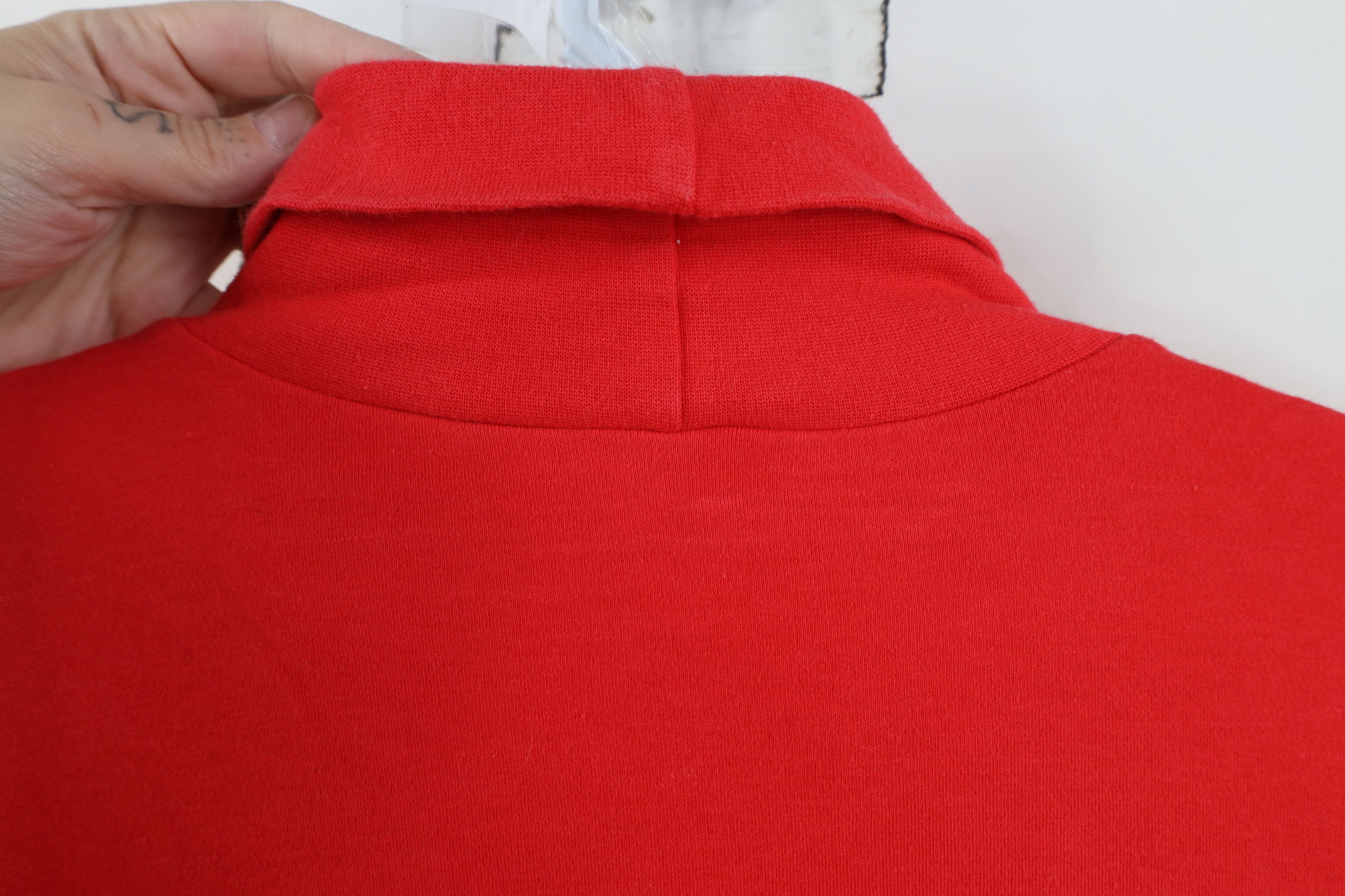 Gap Vintage 90s Gap Blank Long Sleeve Turtleneck T-Shirt Red USA Size US L / EU 52-54 / 3 - 10 Thumbnail