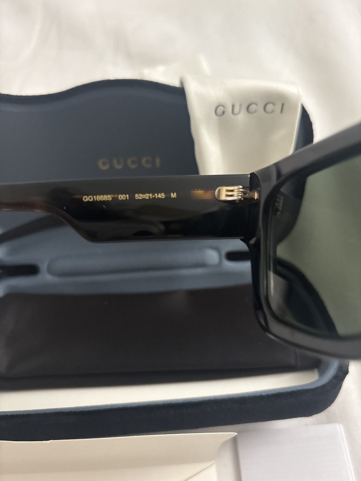 Gucci GUCCI MEN BLACK SUNGLASSES GG1668S Size ONE SIZE - 5 Thumbnail