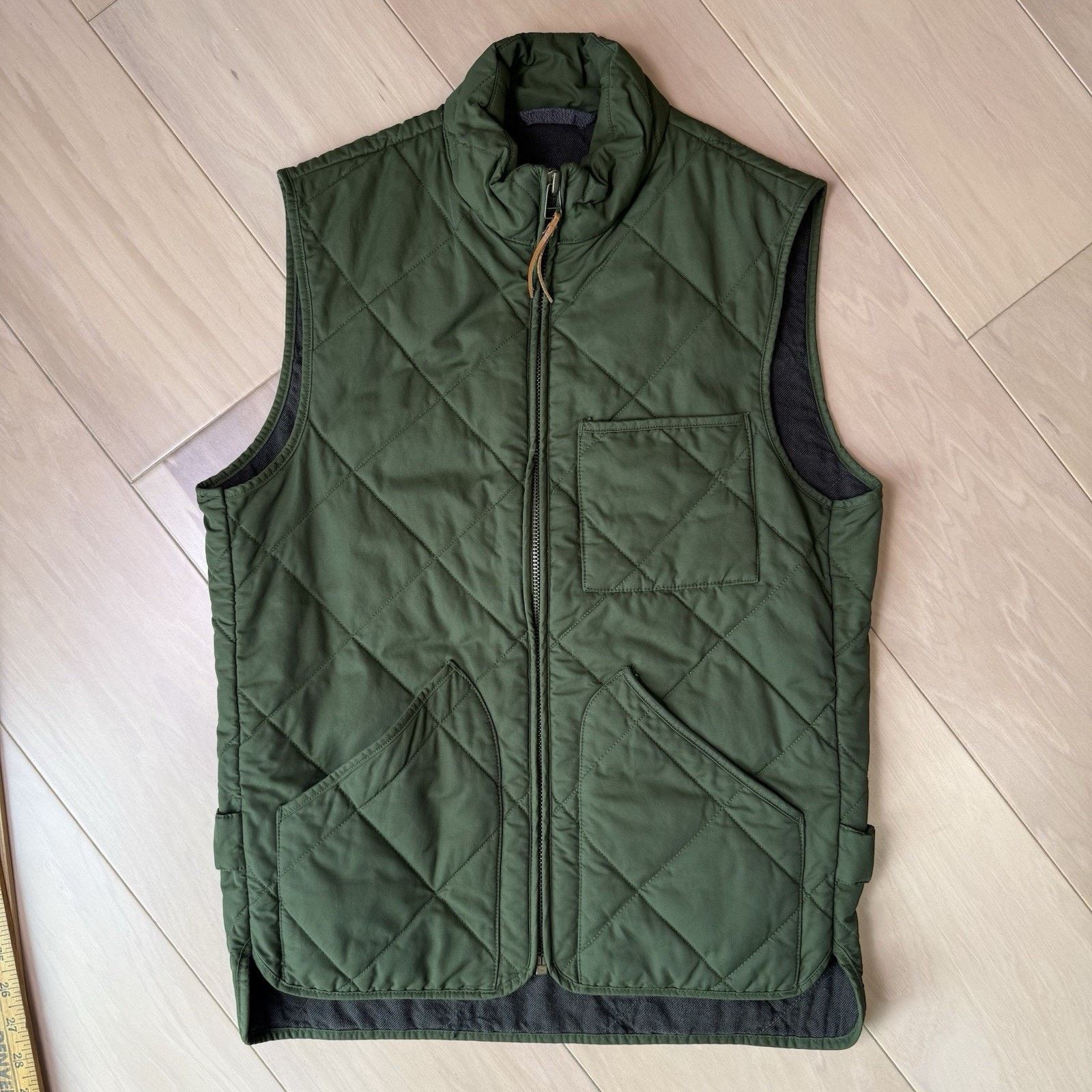 J.Crew J Crew Sussex Quilted Vest XS Green Full Zip Outerwear Size US XS / EU 42 / 0 - 3 Thumbnail