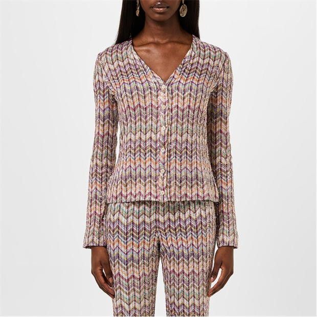 Missoni o1g2r1mq1124 Cardigan in Multicolor Size M / US 6-8 / IT 42-44 - 3 Thumbnail