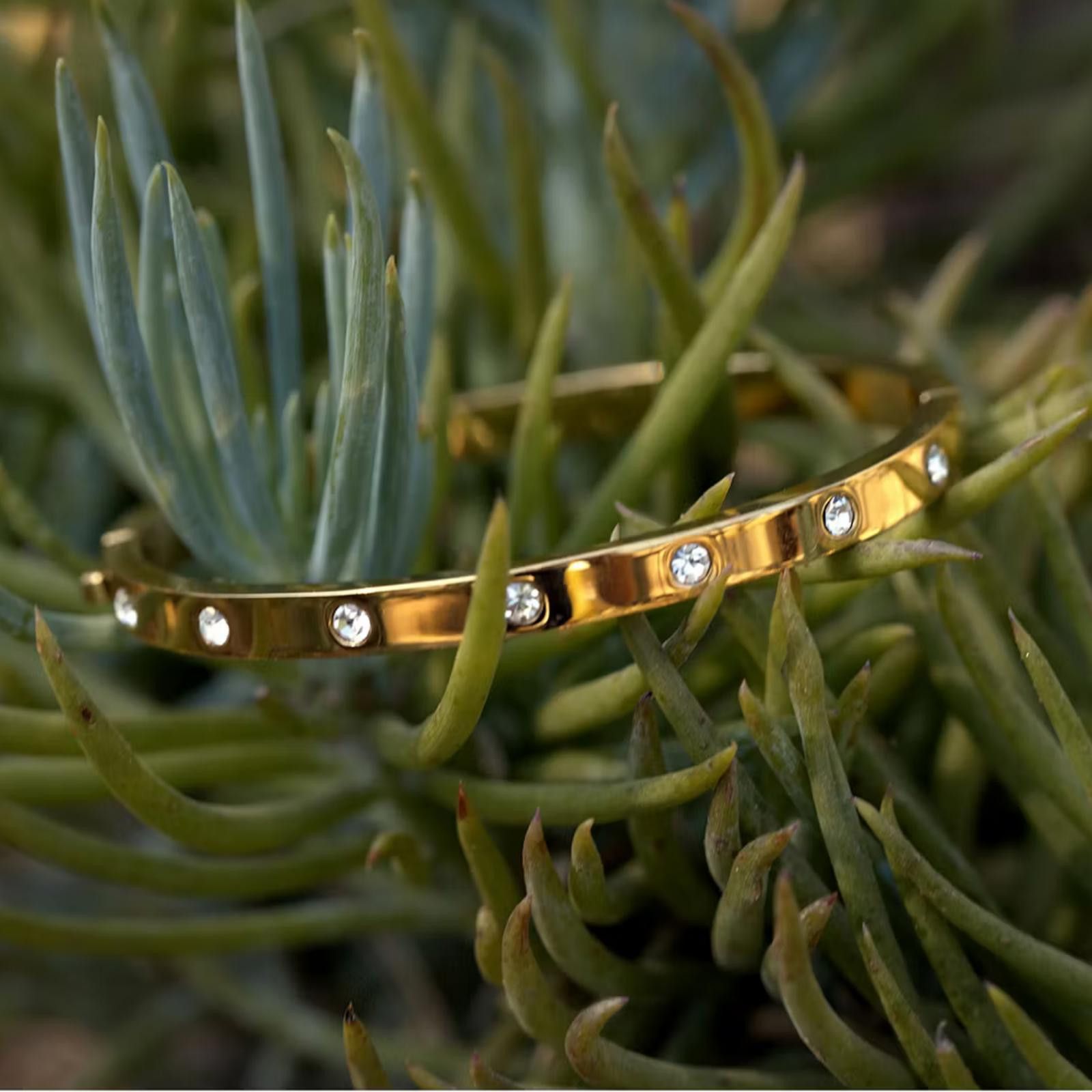 Other kate spade new york Set in Stone Hinged Bangle – Gold-Tone Size ONE SIZE - 6 Thumbnail