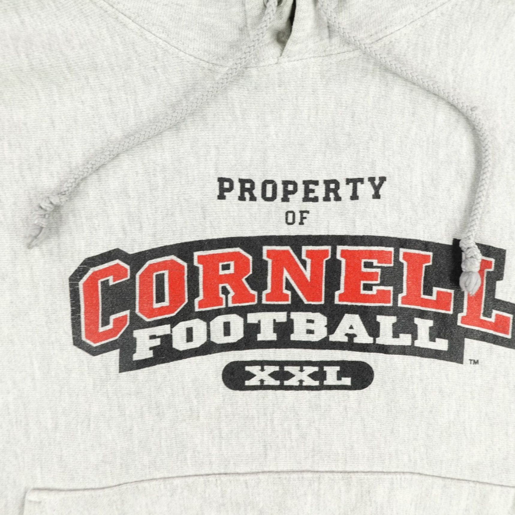 Champion VINTAGE Champion Reverse Weave Cornell Hoodie Mens Small Gray Football 90s Pullover Hooded Pockets Size US S / EU 44-46 / 1 - 3 Thumbnail