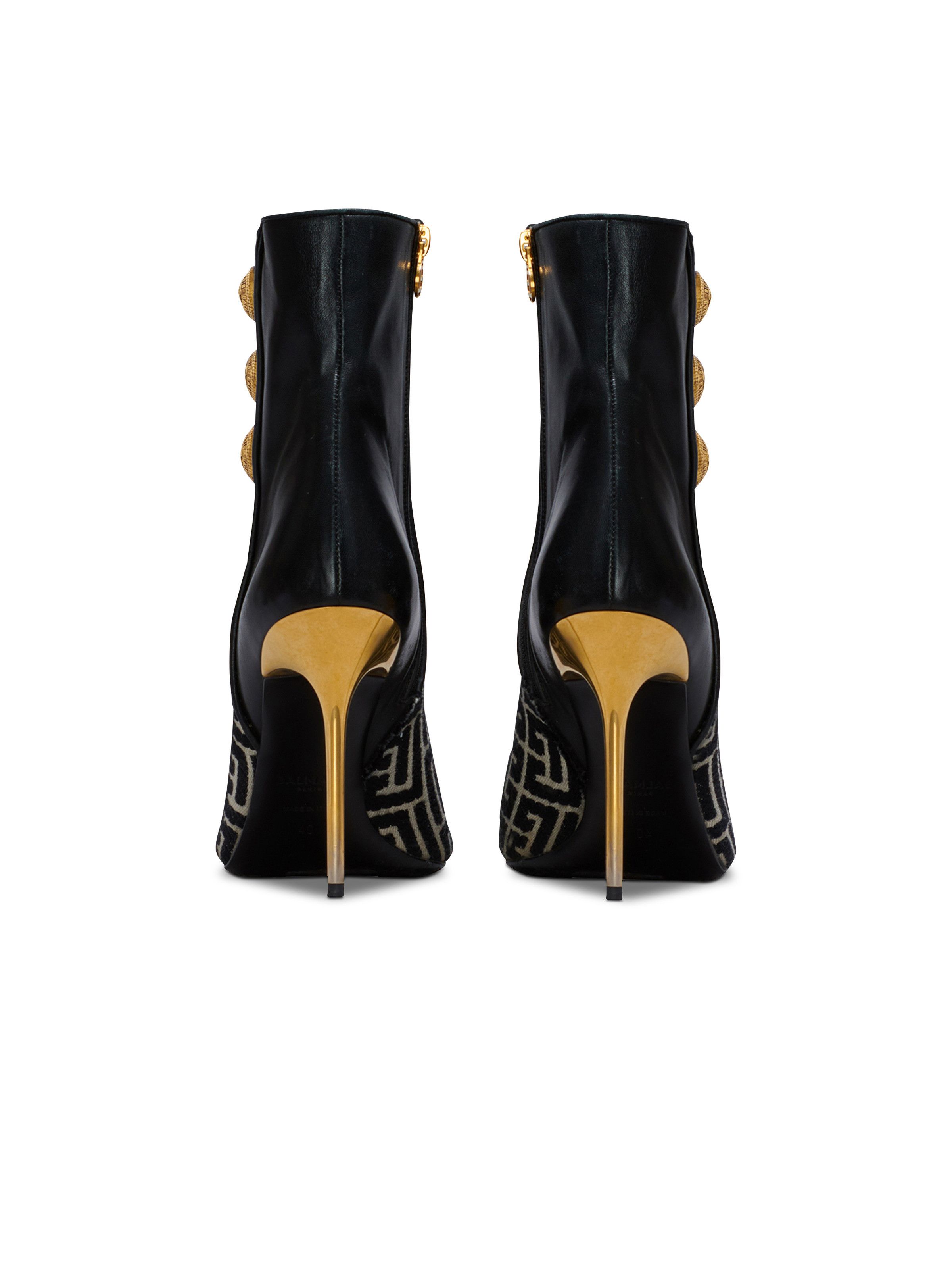 Balmain o1s1wg110925 Roni 110mm Ankle Boots in Black Size US 9 / IT 39 - 4 Thumbnail