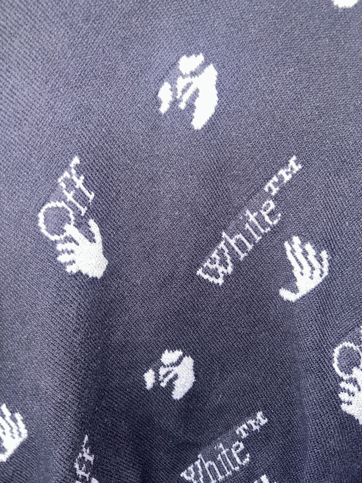 Off-White Off-White Print Logo Sweater Size US M / EU 48-50 / 2 - 2 Thumbnail