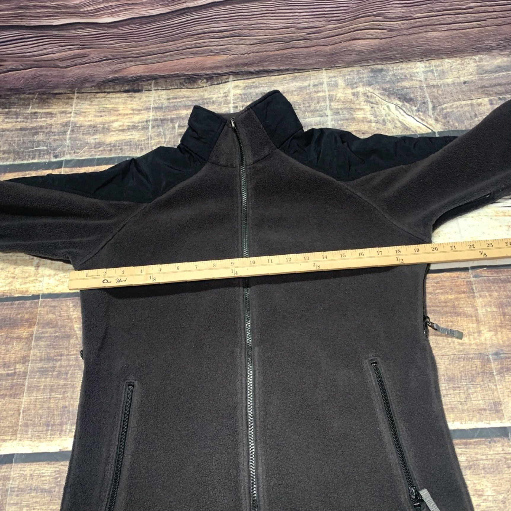 Vintage Columbia Vertex Core Interchange Fleece Women Jacket Black Medium Zip Pockets Full Zip Hip Length Size M / US 6-8 / IT 42-44 - 2 Thumbnail