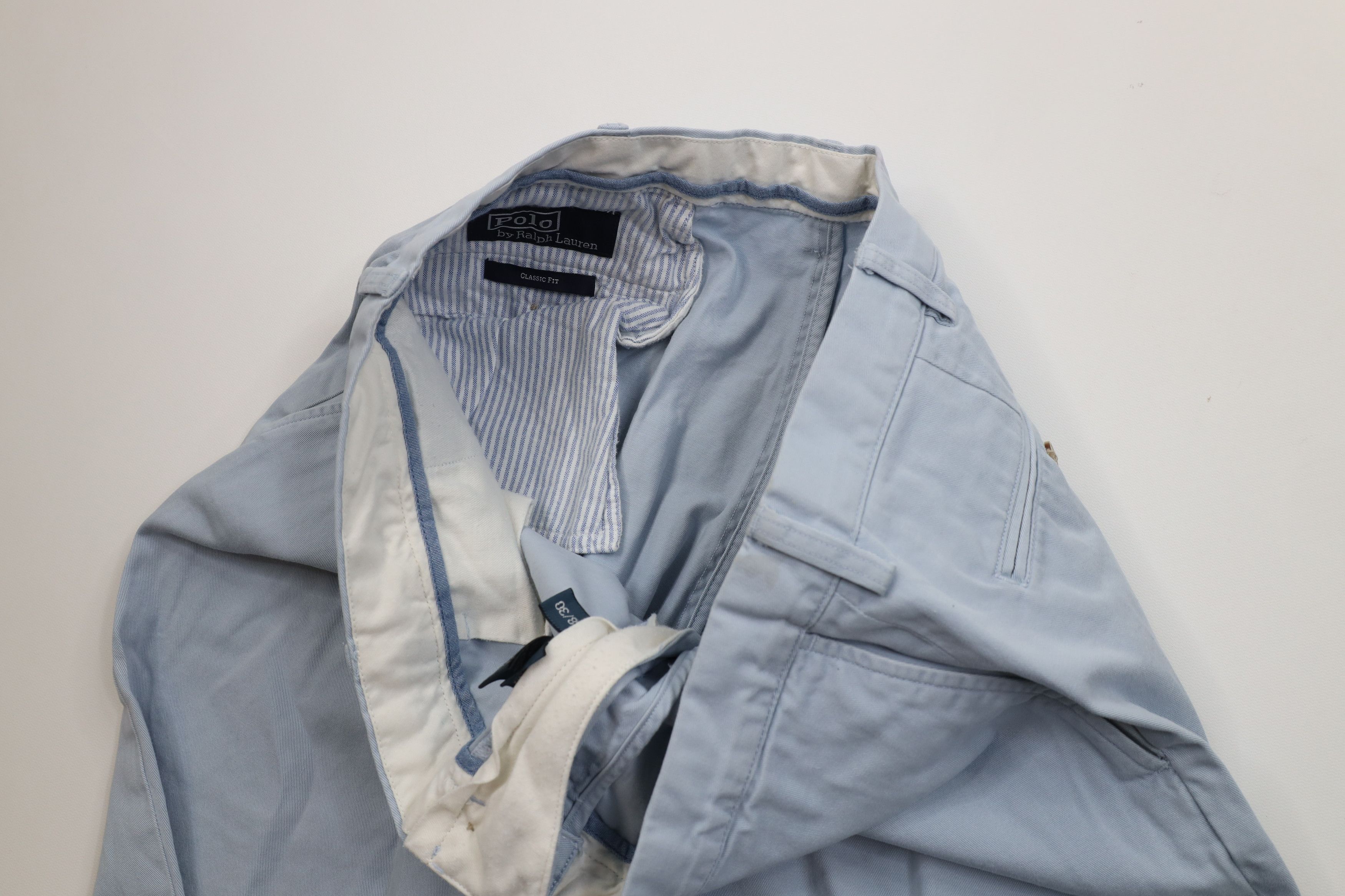 Polo Ralph Lauren Vintage 90s Ralph Lauren Straight Leg Chino Pants Blue Size US 38 / EU 54 - 8 Thumbnail
