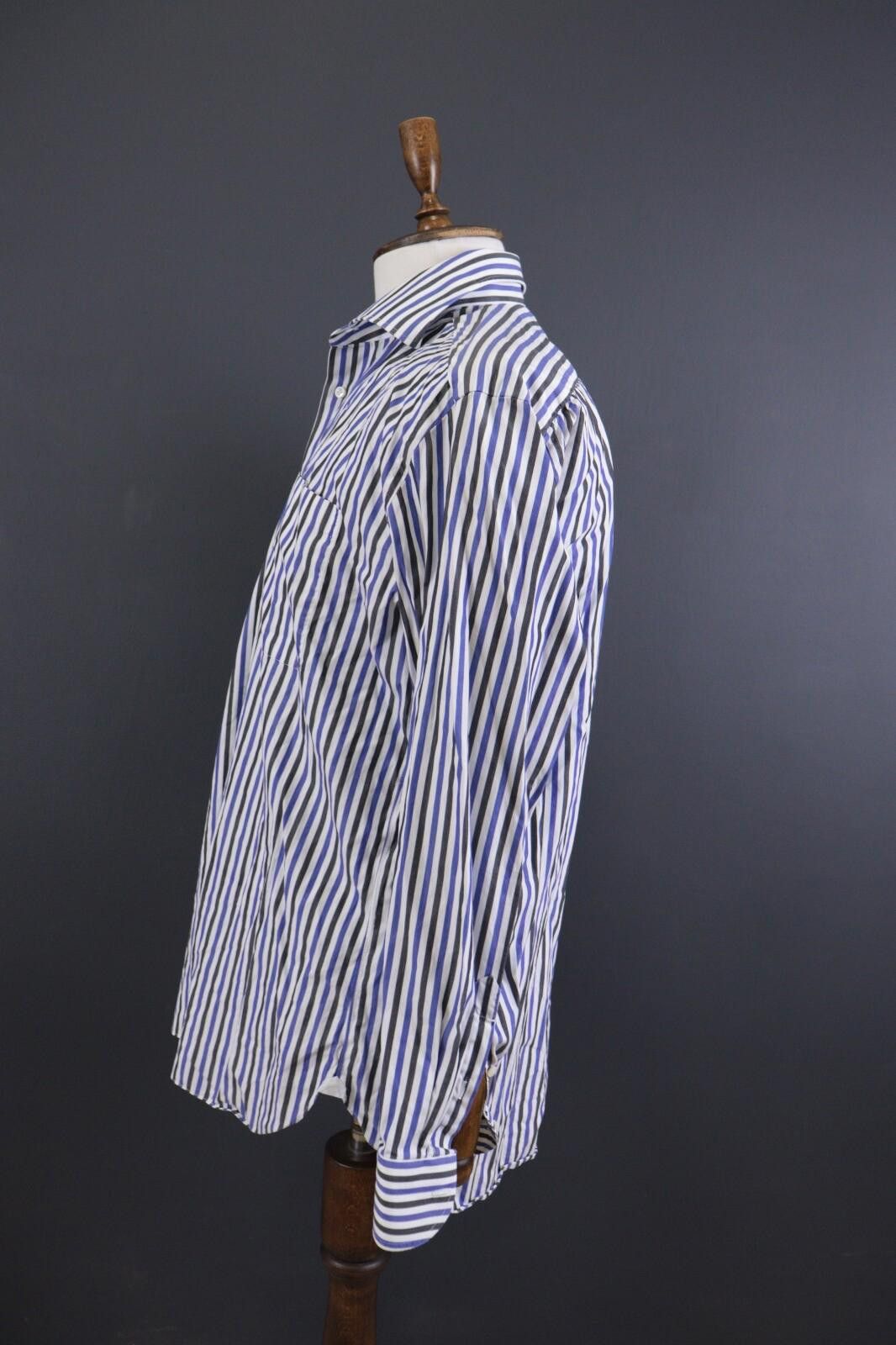 Luigi Borrelli Luigi Borrelli Bernies White-Blue-Black Shirt Size 41 16 Size US M / EU 48-50 / 2 - 4 Thumbnail