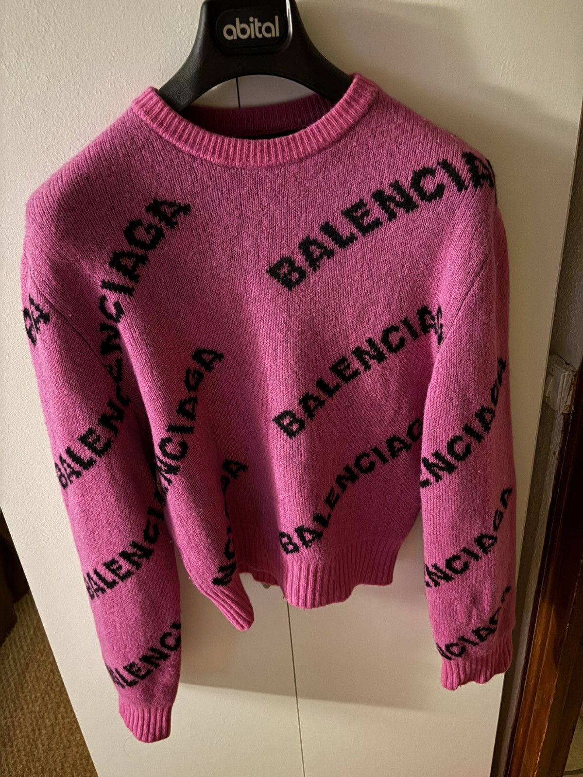 Balenciaga Balenciaga wool crewneck Size S / US 4 / IT 40 - 1 Thumbnail
