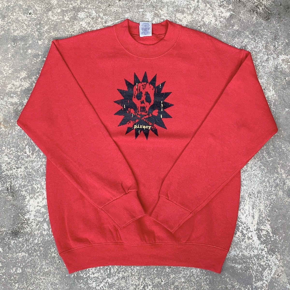 Vintage Vintage 90s Piracy Skulls Sweatshirt Big Logo Size US M / EU 48-50 / 2 - 1 Thumbnail