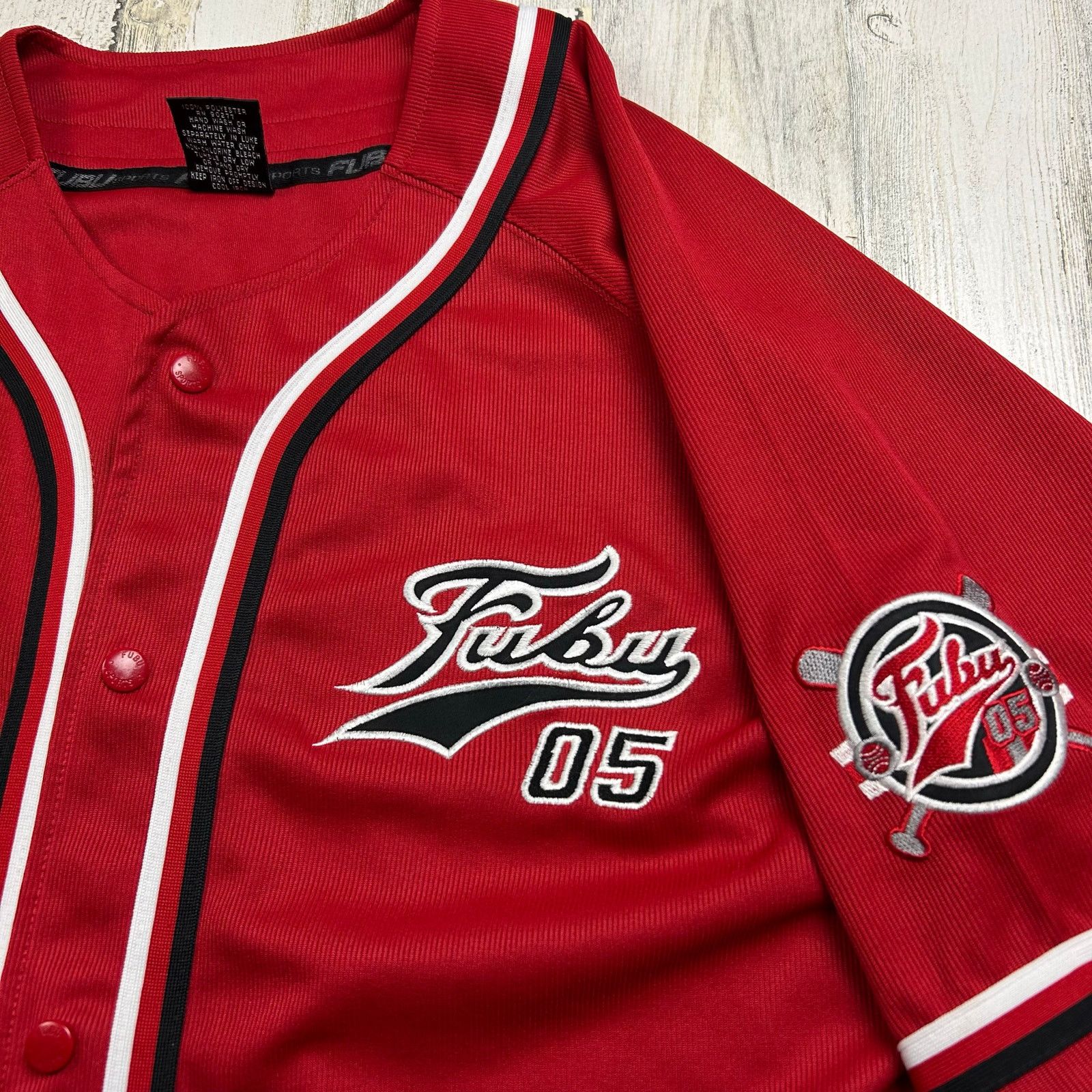 Fubu × Vintage FUBU Sports "The Collection '05" Champions Baseball Jersey Size US XL / EU 56 / 4 - 2 Thumbnail