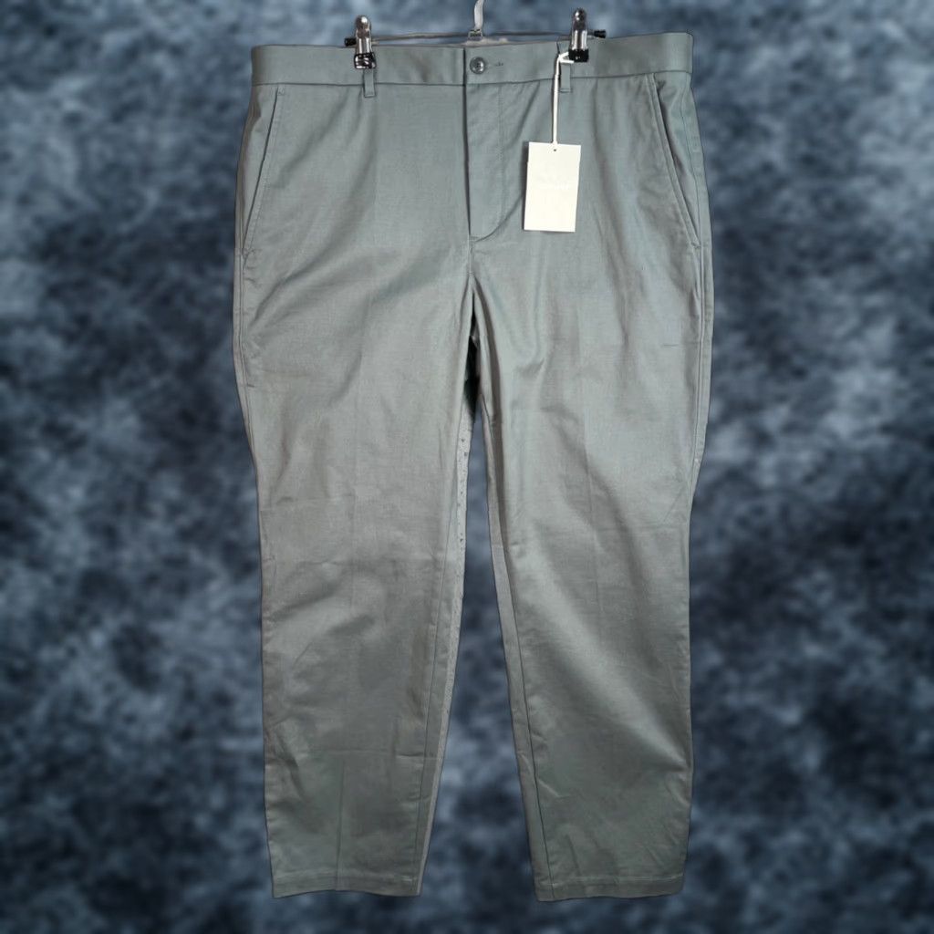 Everlane Everlane Mens Size 38 x 30 Pants Gray Cotton-Blend Straight Leg — Casual Chino Size US 38 / EU 54 - 1 Thumbnail