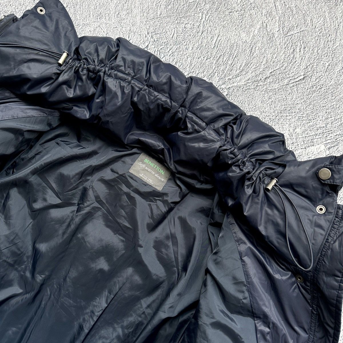 Benetton Women’s Benetton Soft Warm Down Jacket Dark Blue Size: 44 Size M / US 6-8 / IT 42-44 - 10 Thumbnail