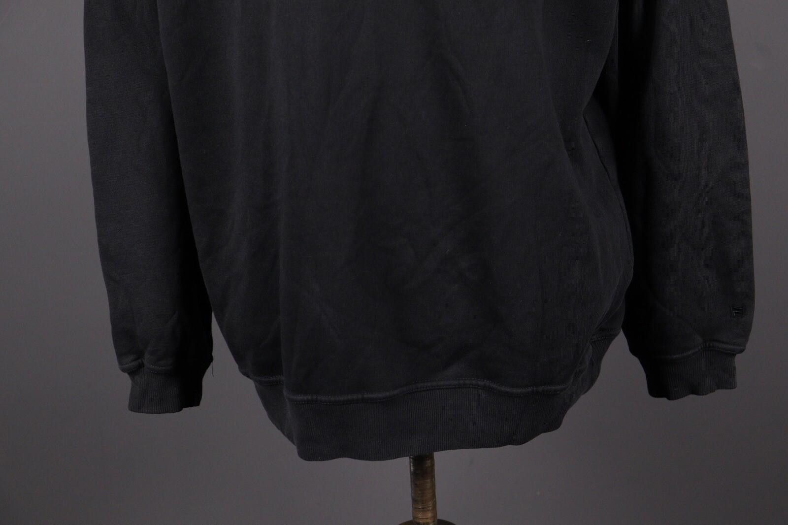 Fila Fila Big Logo Vintage Black 1/4 Zip Sweater Size XL Size US XL / EU 56 / 4 - 3 Thumbnail