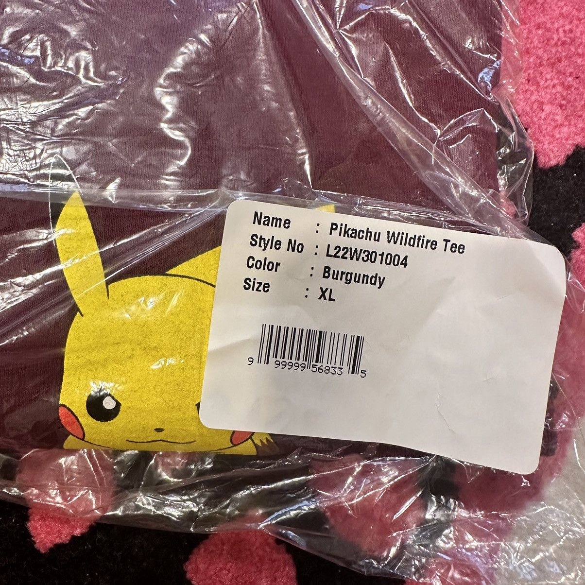 Pokemon × The Hundreds The Hundreds x Pokémon Pikachu Wildfire Tee Burgundy Size US XL / EU 56 / 4 - 7 Thumbnail