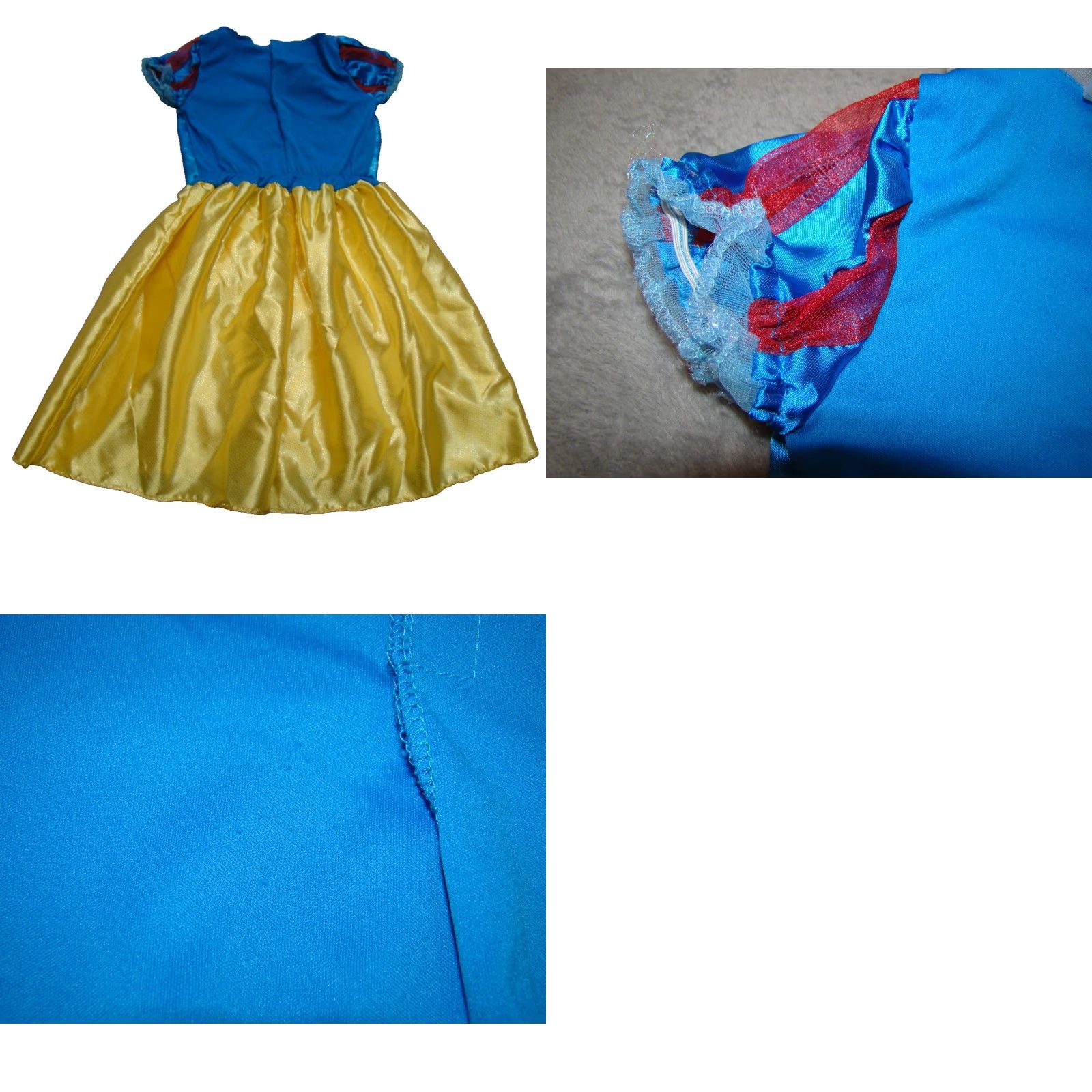 Disney Disney Princess Snow White Costume Dress Up Girls Size Small 6-6X Yellow Size ONE SIZE - 8 Thumbnail