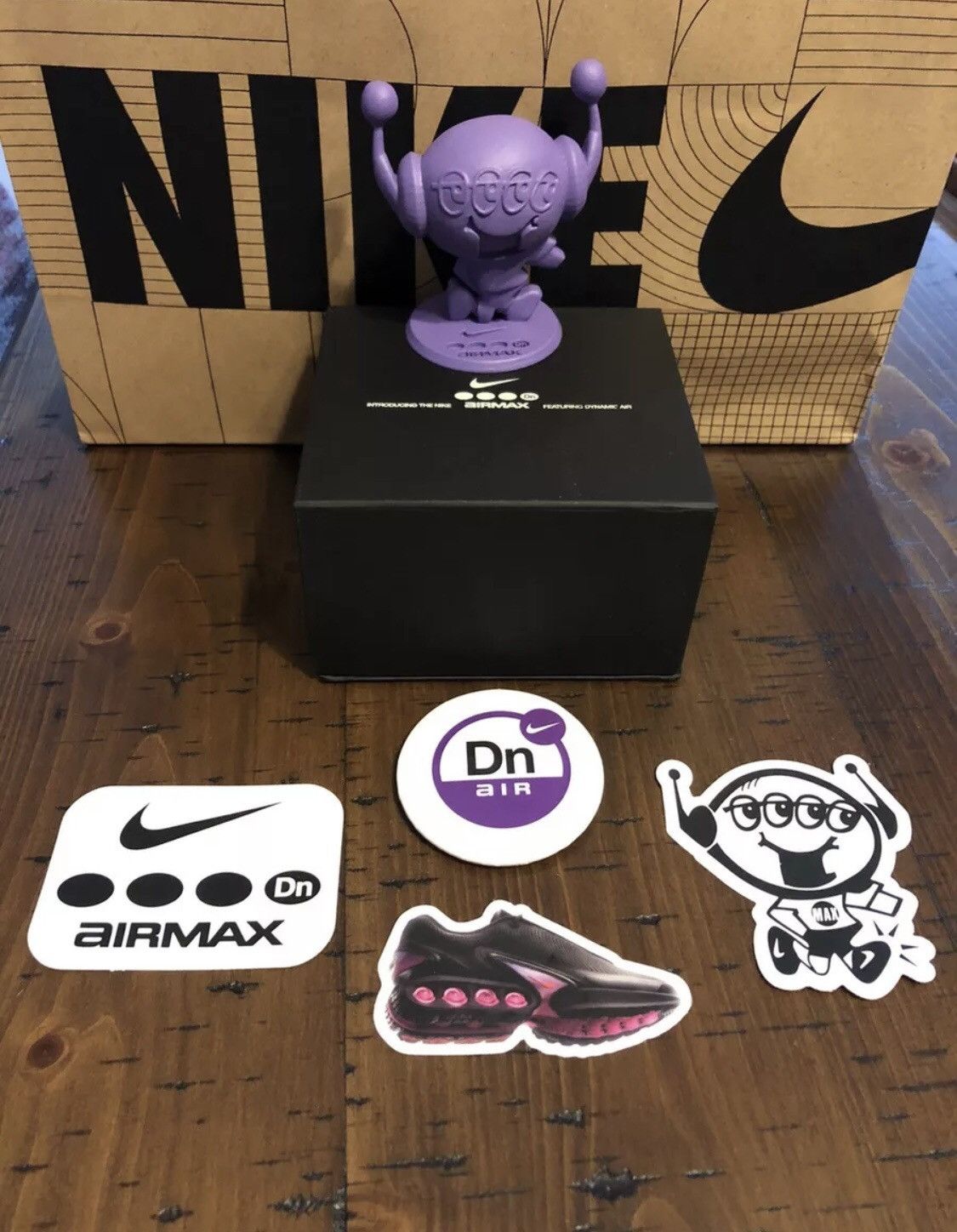 image of Nike Air Max Dn Max Figurine Collectable W/stickers/pin 2024 in Purple, Men's