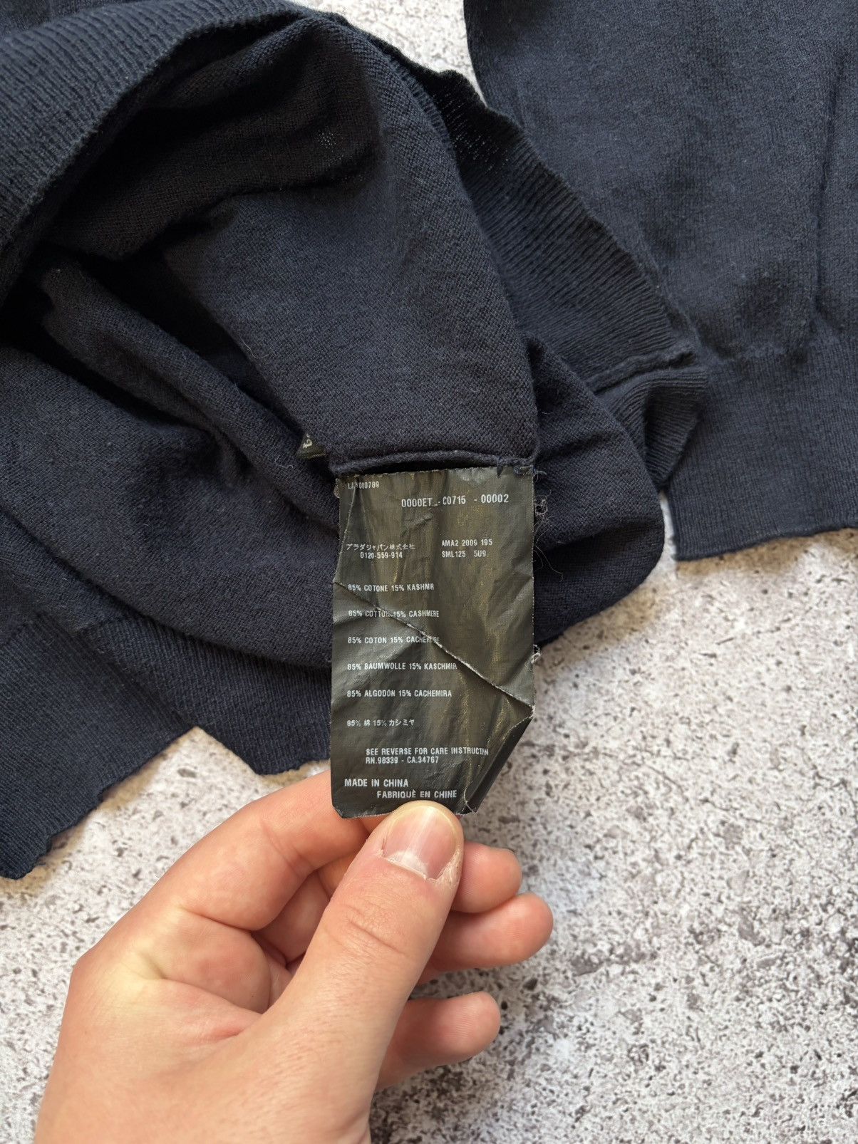 Prada Prada Dark Blue Heavy Wool Turtleneck Sweater Size US L / EU 52-54 / 3 - 7 Thumbnail