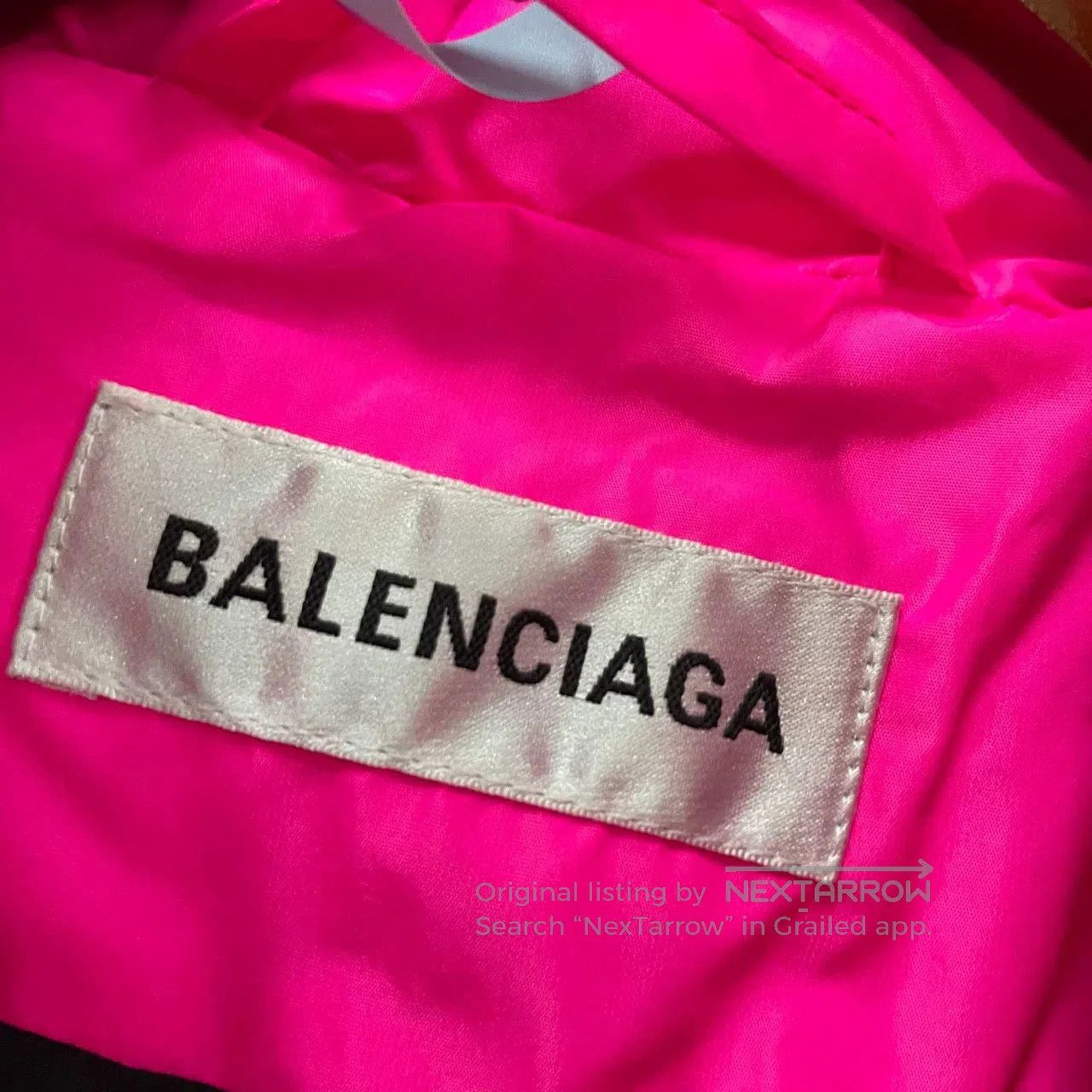 Balenciaga Balenciaga Pink Lock Buckle Print Down Jacket. Size XS / US 0-2 / IT 36-38 - 5 Thumbnail