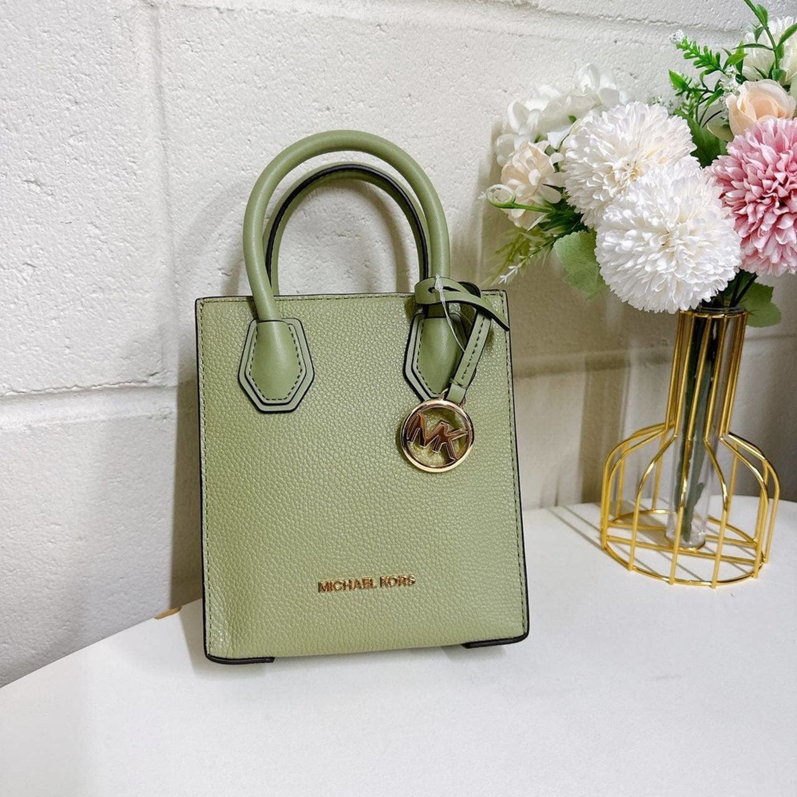 Michael Kors Michael Kors 35S1GM9T0L Mercer XS Leather xbody Bag green Size ONE SIZE - 2 Thumbnail