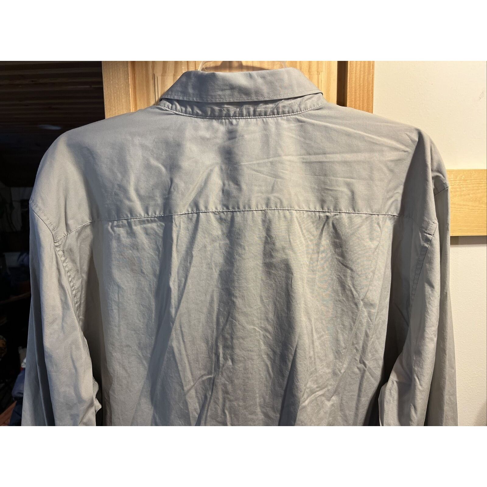 Calvin Klein Calvin Klein Men’s XL Grey LS Cotton Lastol Button Up Shirt Size US XL / EU 56 / 4 - 12 Thumbnail