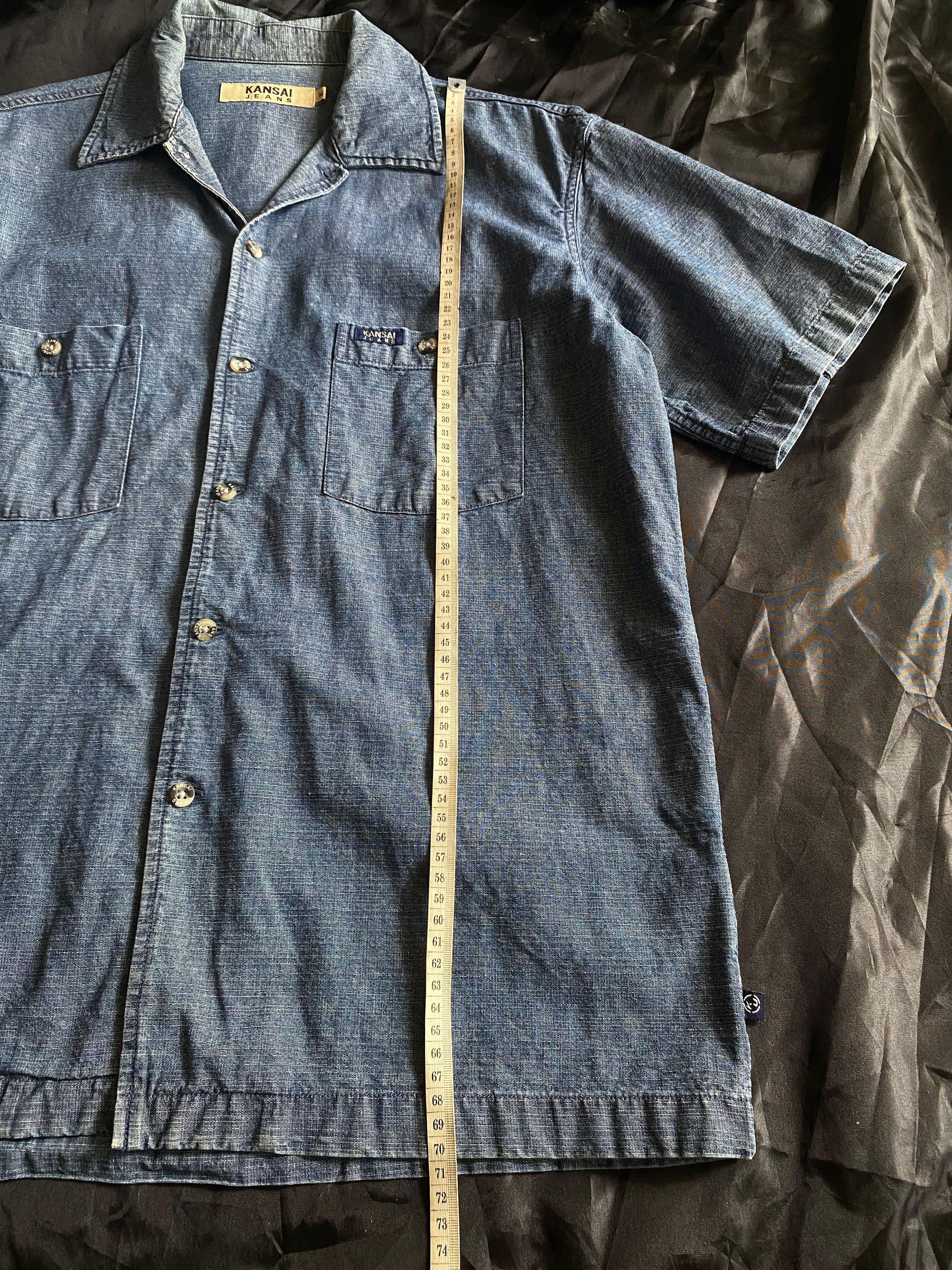Japanese Brand Japanese Kansai Yamamoto Denim Shirt Size US M / EU 48-50 / 2 - 4 Thumbnail