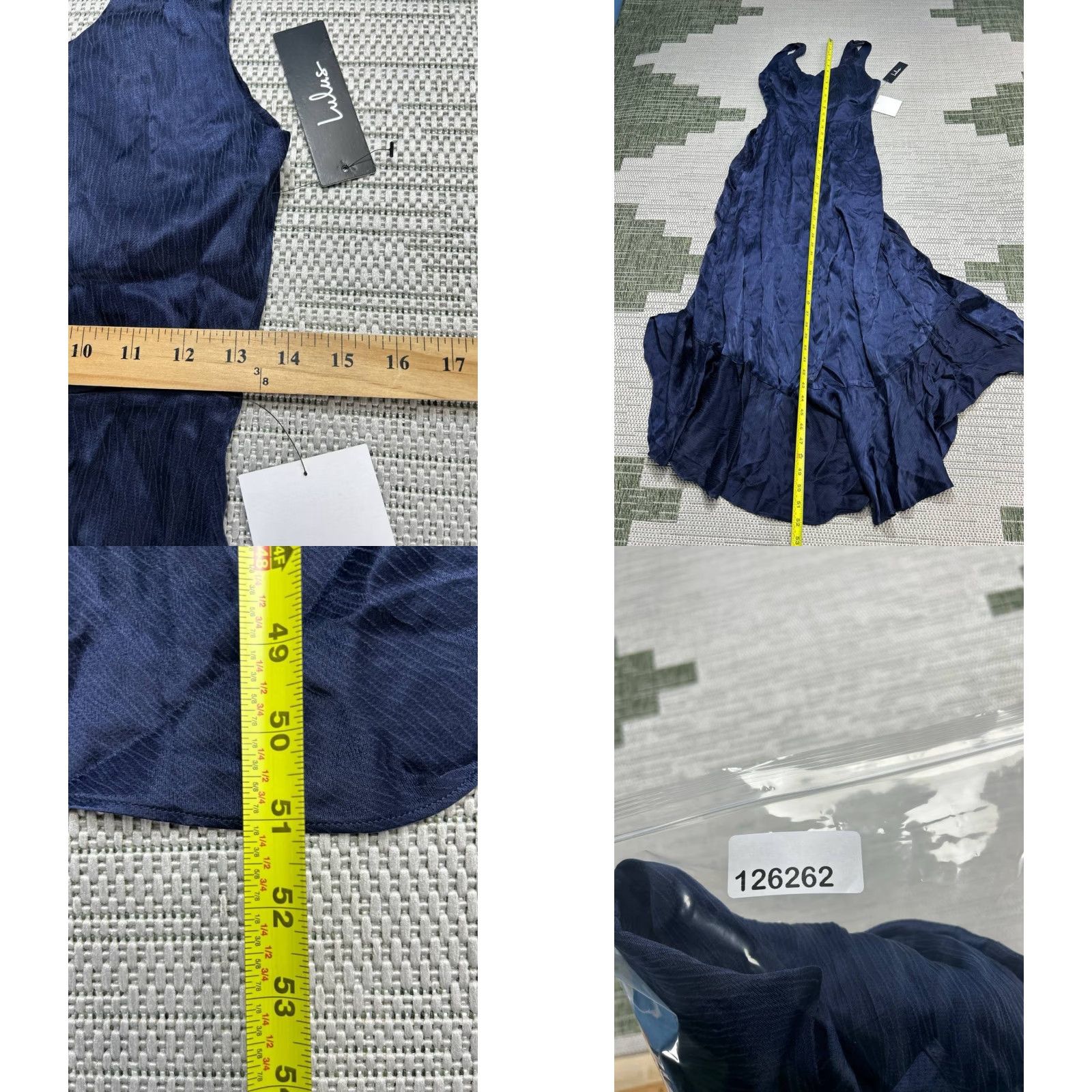 Lulus Lulus Abundant Love Maxi Dress Women S Blue Sleeveless Sweetheart Neck Ruffled High Low Party/Cocktail Wedding Picturing: Vintage? (No) Size S / US 4 / IT 40 - 9 Thumbnail
