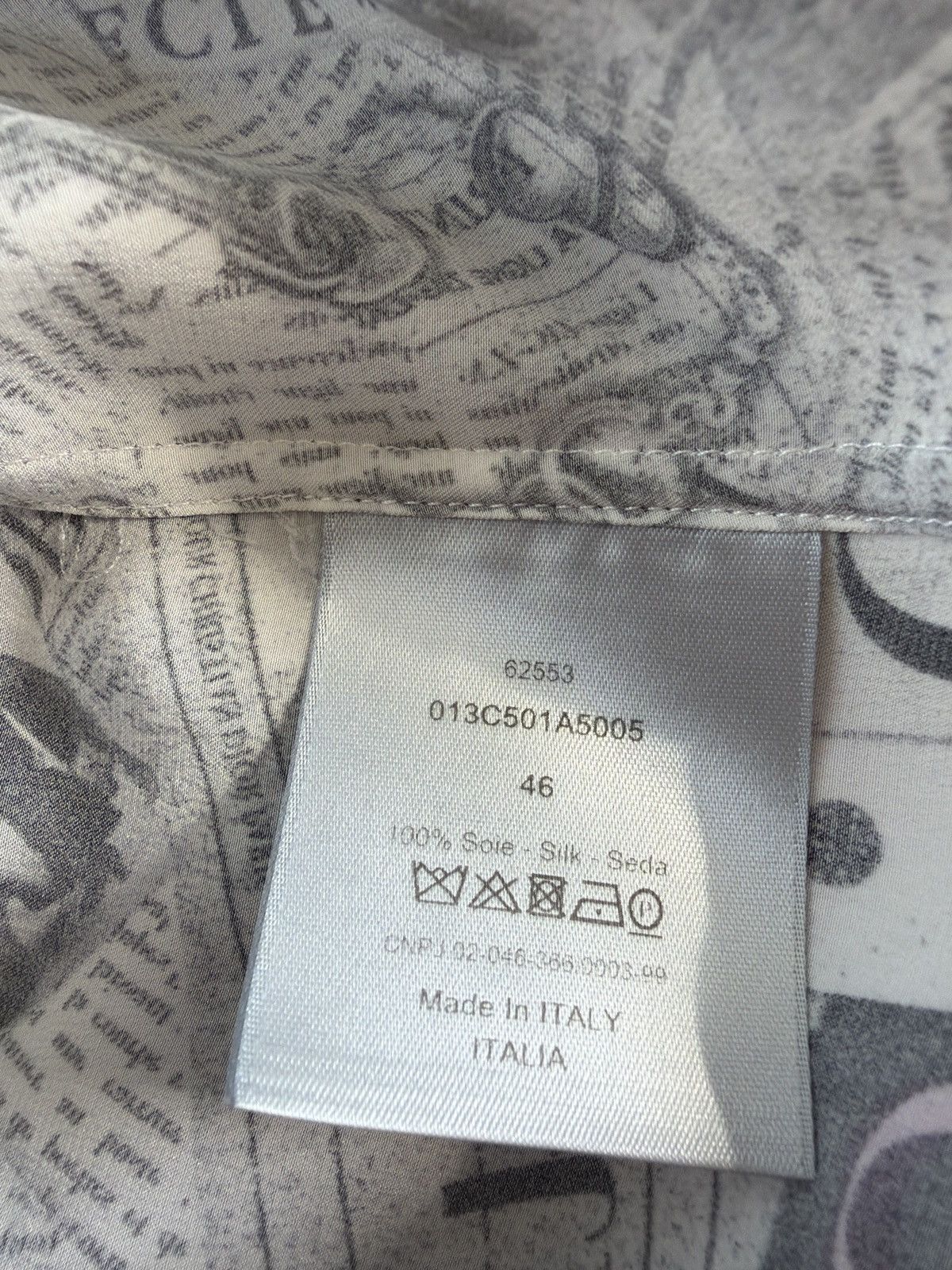 Dior Dior newspaper button up Size US XL / EU 56 / 4 - 5 Thumbnail