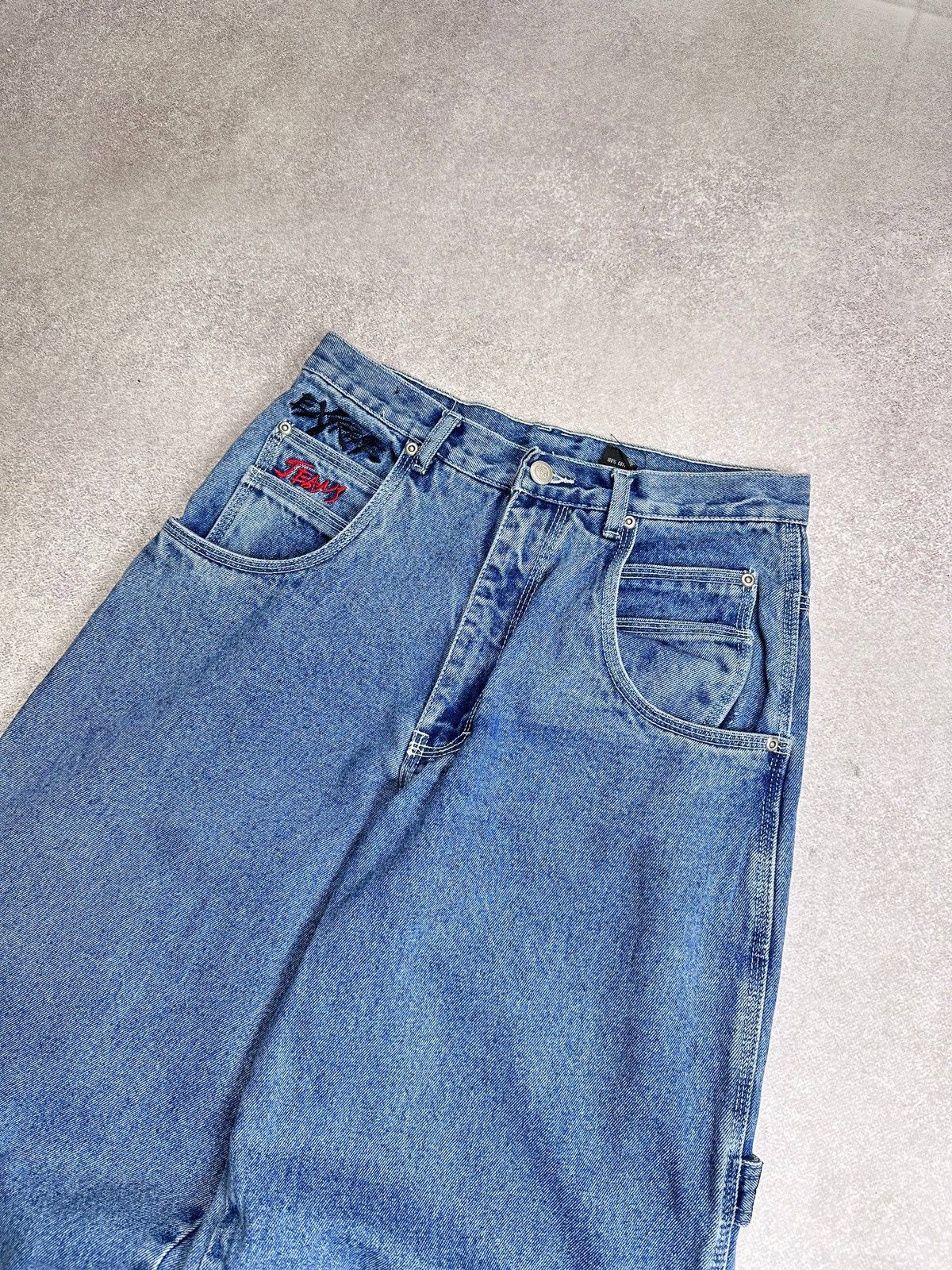 Japanese Brand Vintage JNCO Style Y2K Baggy Flared Jeans Pants 32 Size US 32 / EU 48 - 6 Thumbnail