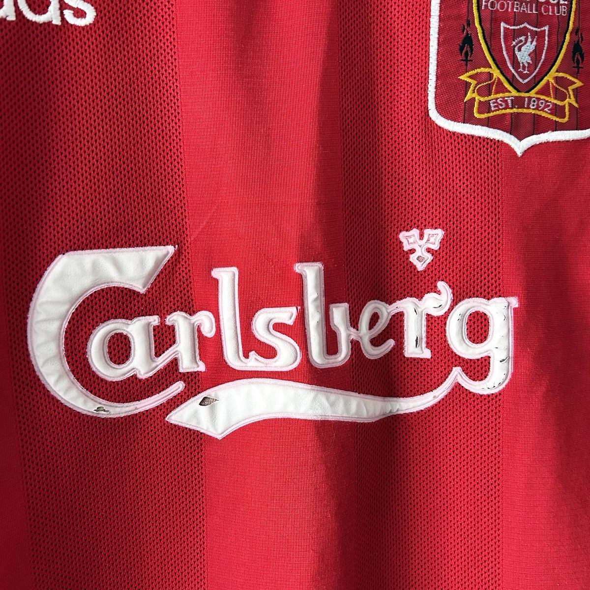 Adidas Liverpool 1995 1996 home rare vintage Size US XL / EU 56 / 4 - 3 Thumbnail