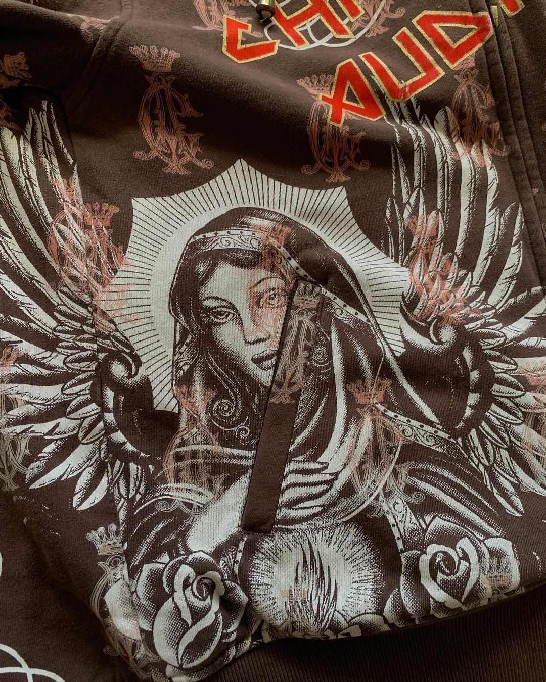 Christian Audigier × Ed Hardy CHRISTIAN AUDIGIER REVERSIBLE ZIP-UP HOODIE Size US XL / EU 56 / 4 - 3 Thumbnail