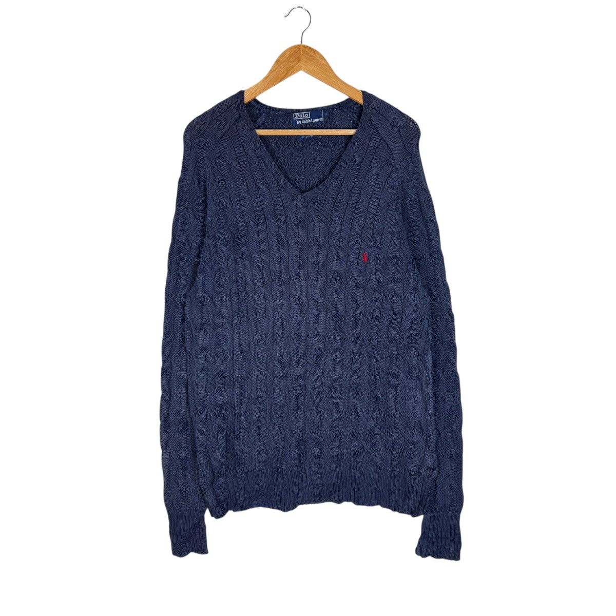 Polo Ralph Lauren ☀️POLO RL V NECK KNIT SWEATER Size US L / EU 52-54 / 3 - 1 Thumbnail